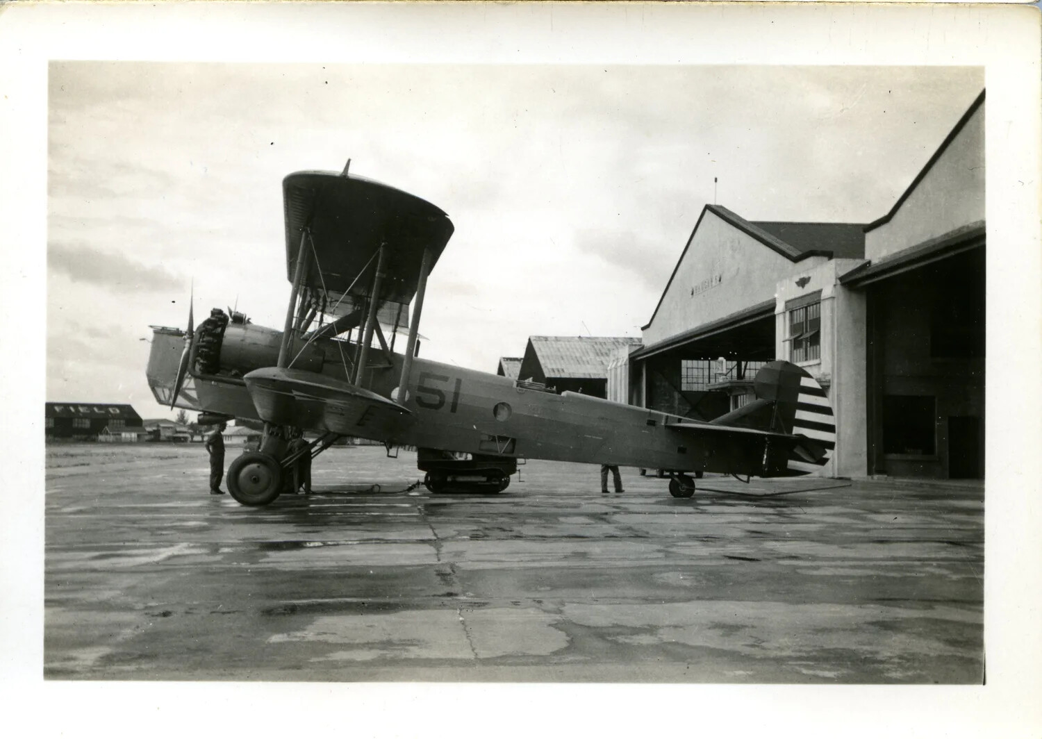 Keystone B-6 Bomber at France Field, Panama Canal Zone