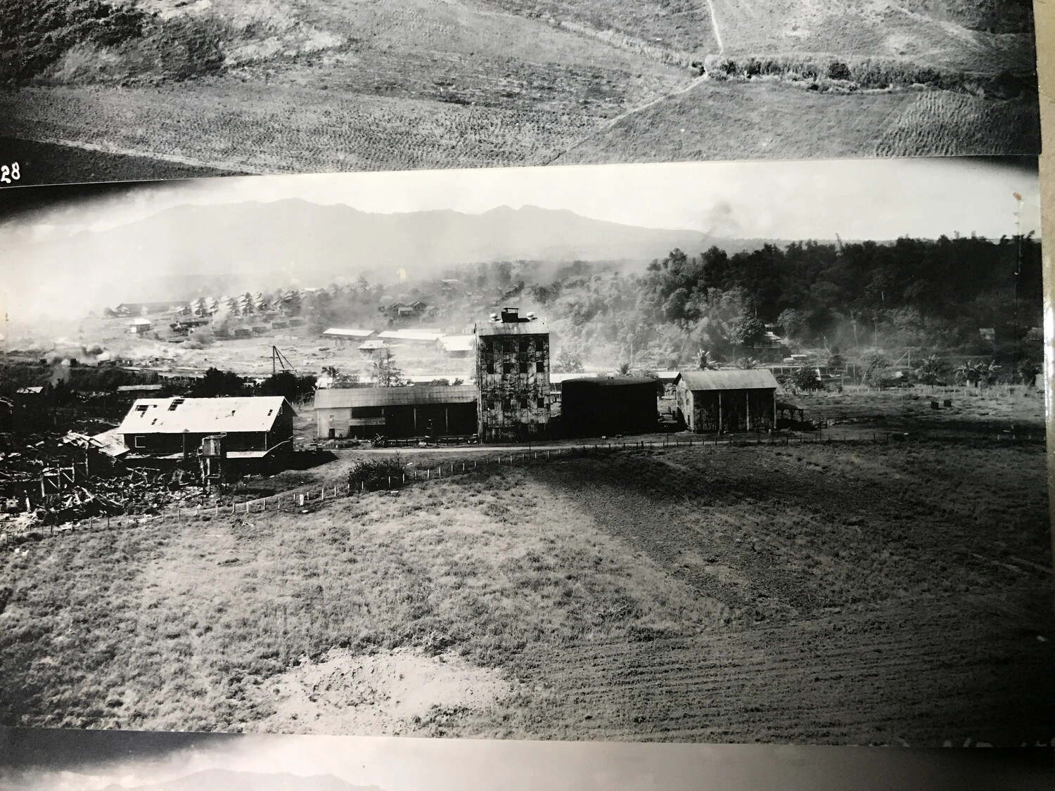 Strike Photograph of Philippine Sugar Mill / Industrial Complex, 312th Bomb Group, Luzon Campaign