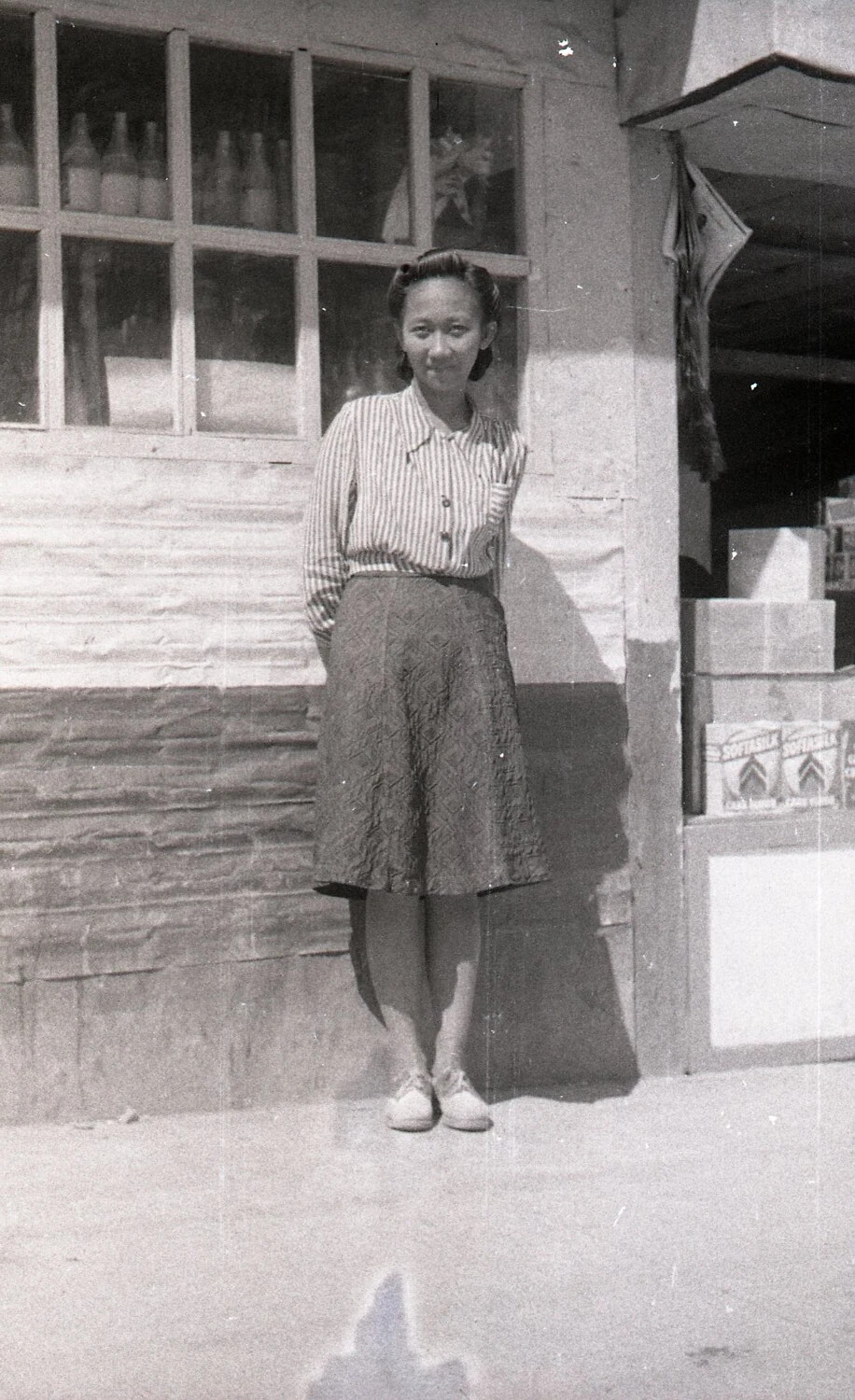 Autographed Pin-Up Portrait of a 1940s Entertainer - Copied Negative, Luzon Philippines Collection