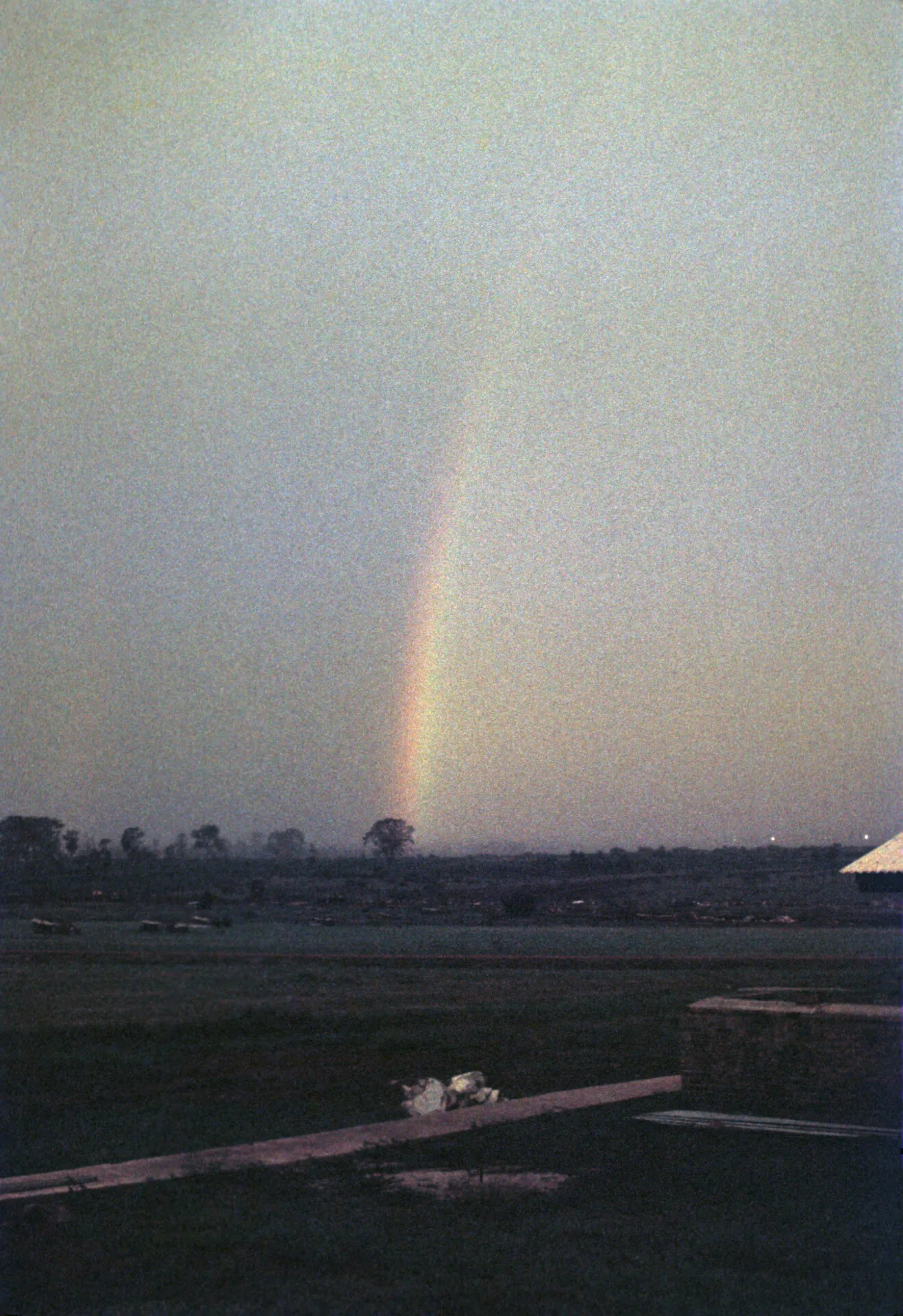 Rainbow Over Airfield at Dusk, Vietnam, circa 1969-1970