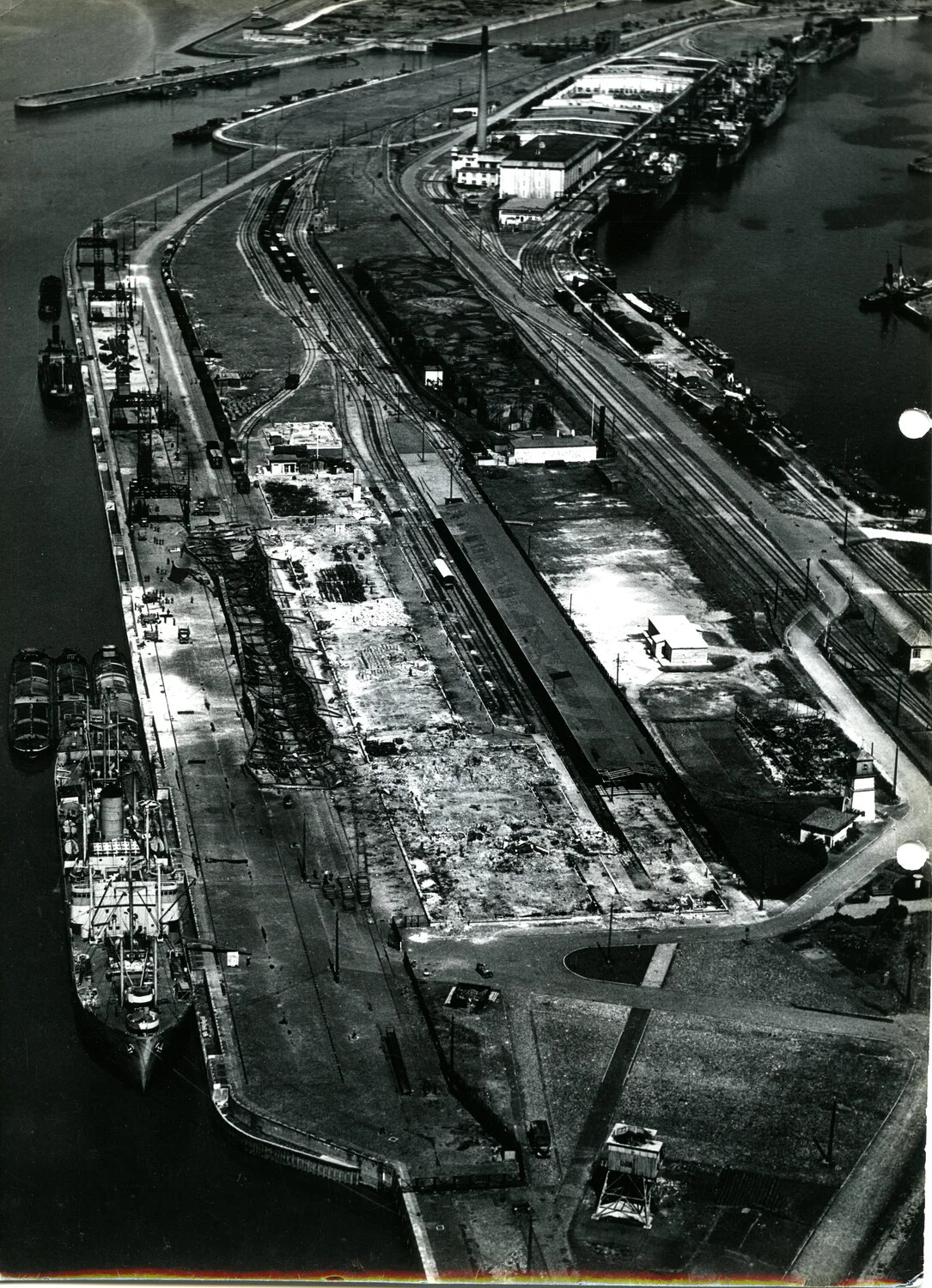 Aerial View of Columbus Quay, Bremerhaven, Germany