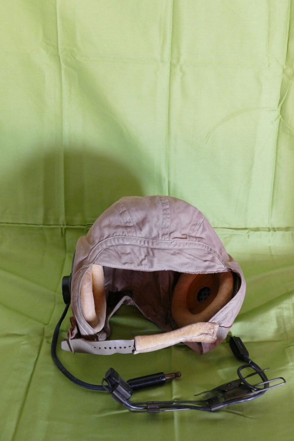 US Navy Aviator's Flight Helmet with Integrated Headset - Lt. Bancroft Korean War Collection