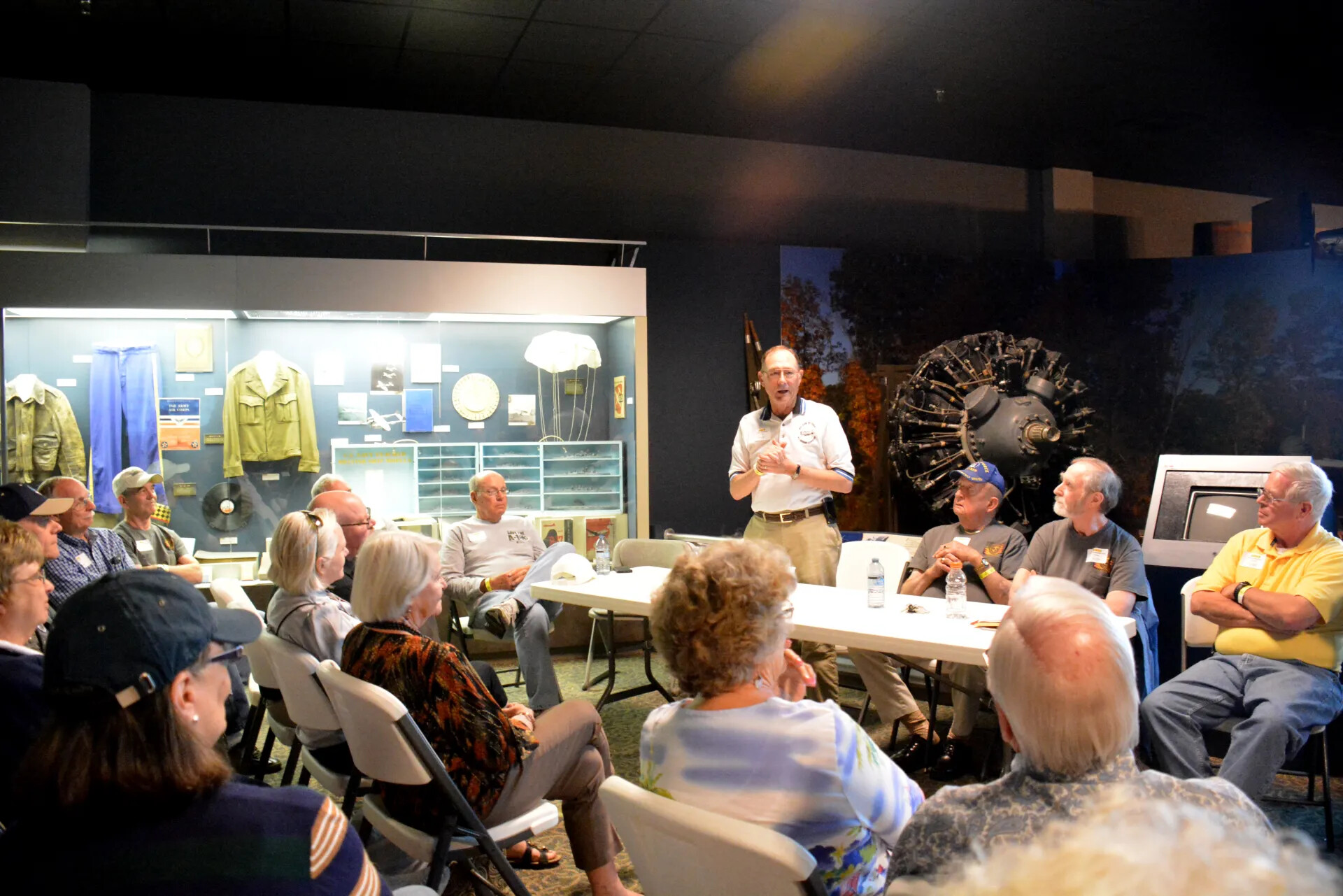 Veterans' Reunion Meeting, Aviation Museum — Speaker at Head Table