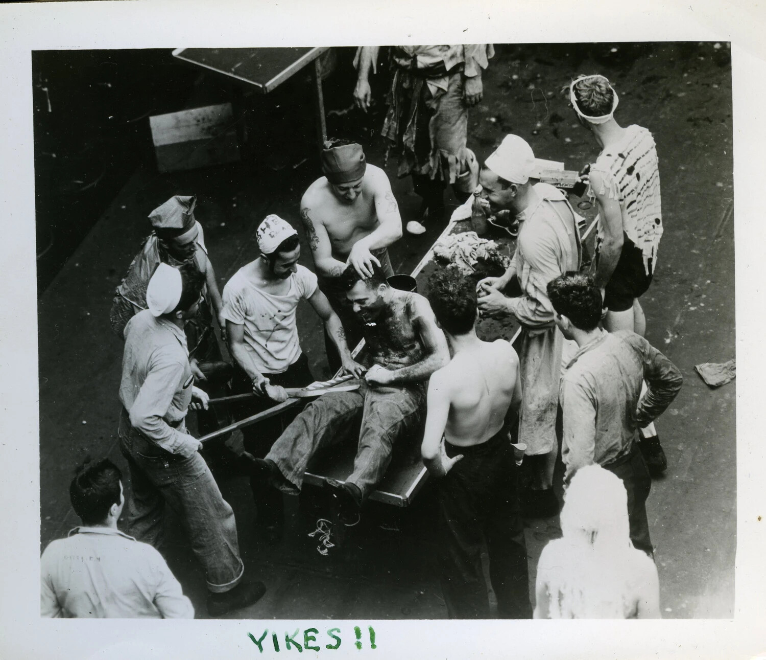 Sailors Participate in 'Crossing the Line' Ceremony Aboard USS Franklin D. Roosevelt (CVB-42)