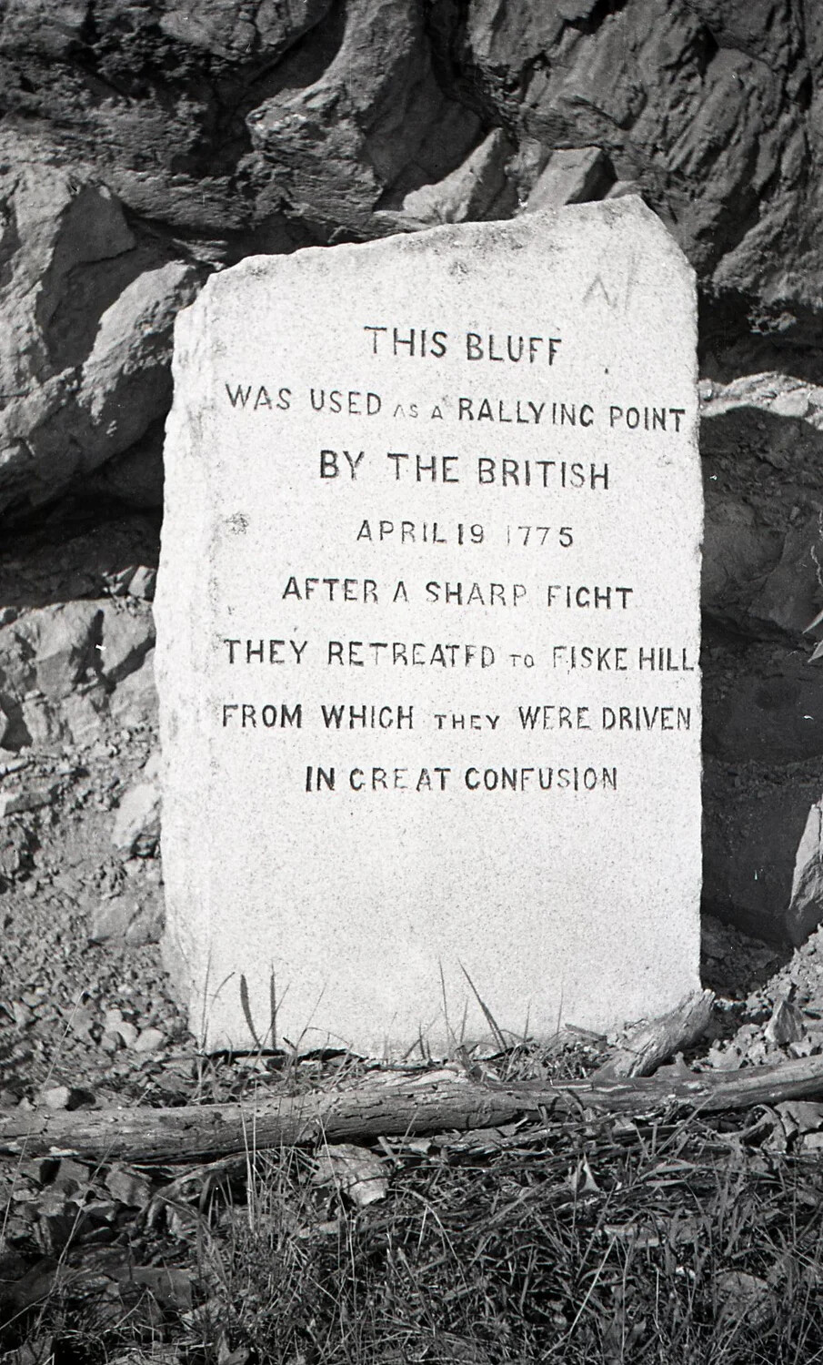"Rallying Point" Battle Road Marker Near Fiske Hill, Lexington, Massachusetts