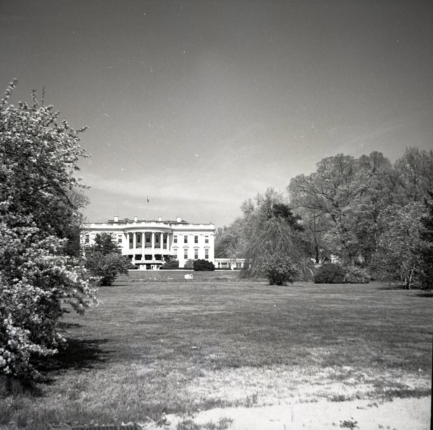 The White House South Lawn and South Portico, Washington, D.C.