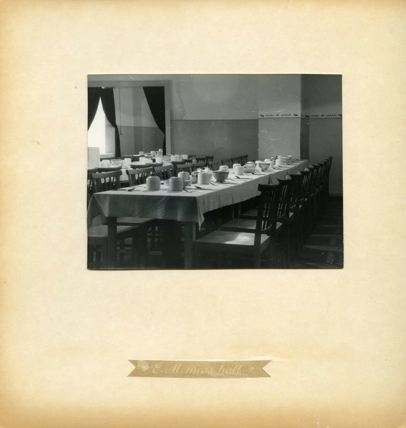 "E.M. Mess Hall" -- Enlisted Men's Dining Facility, Ludwigsburg Quartermaster Depot