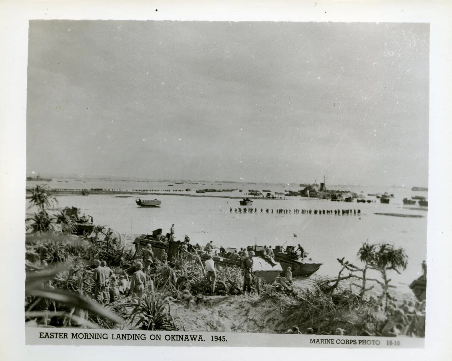 Easter Morning Landing on Okinawa, 1945 — Official U.S. Marine Corps Photo 16-18