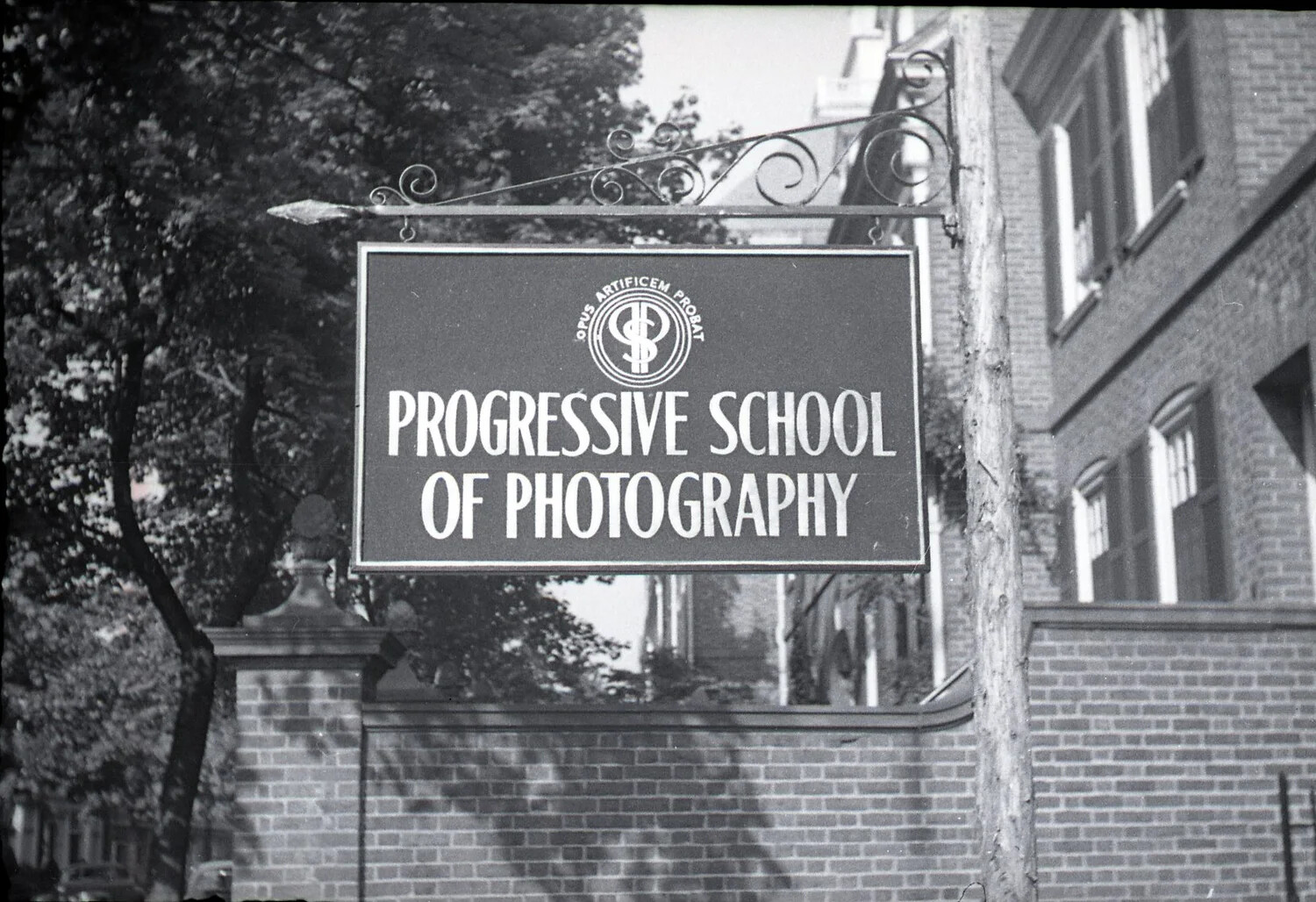 Hanging Sign, Progressive School of Photography, New Haven, Connecticut