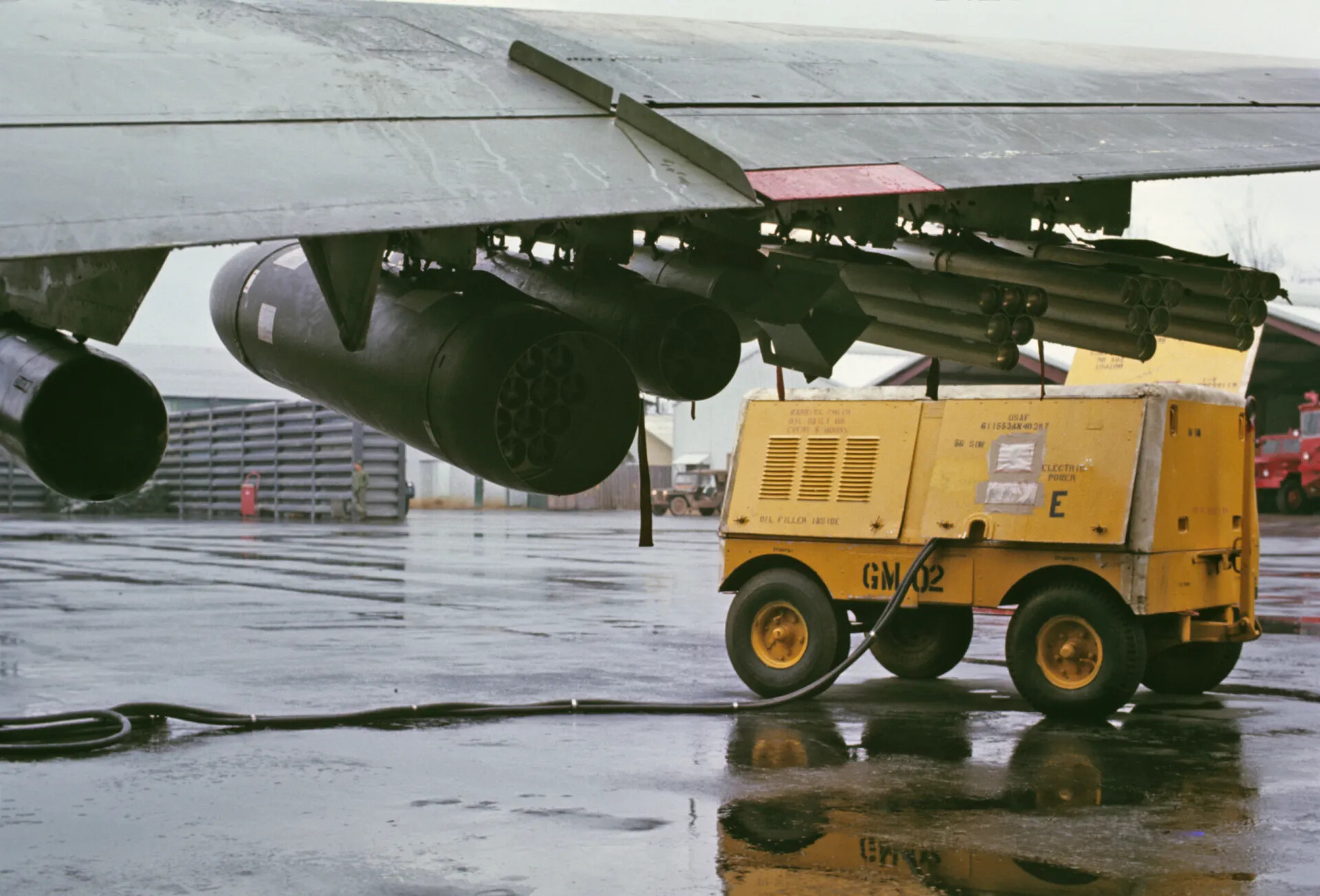 Underwing Rocket Pods and USAF Ground Power Unit, 56th Special Operations Wing, Southeast Asia