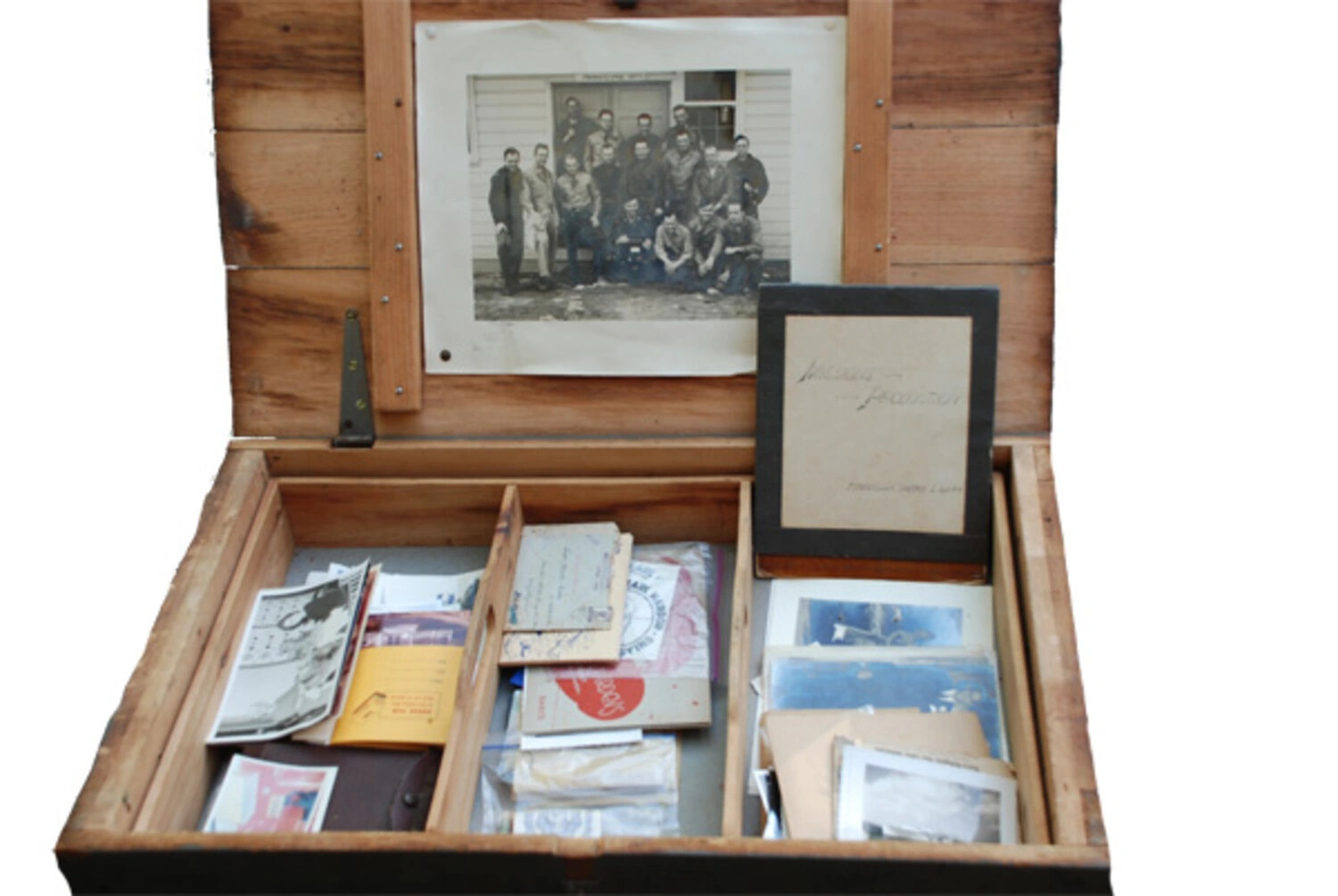 WWII China-Burma-India Theater Veteran's Footlocker with Squadron Photo and Personal Archive