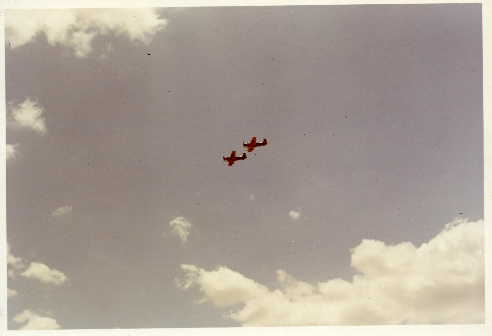 Two Military Aircraft in Formation over Nakhon Phanom (NKP), Vietnam War Era
