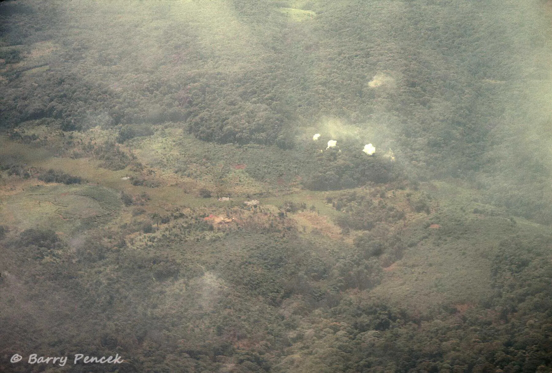 Aerial View of Airstrike Smoke Over Jungle Terrain, Operation Tailwind