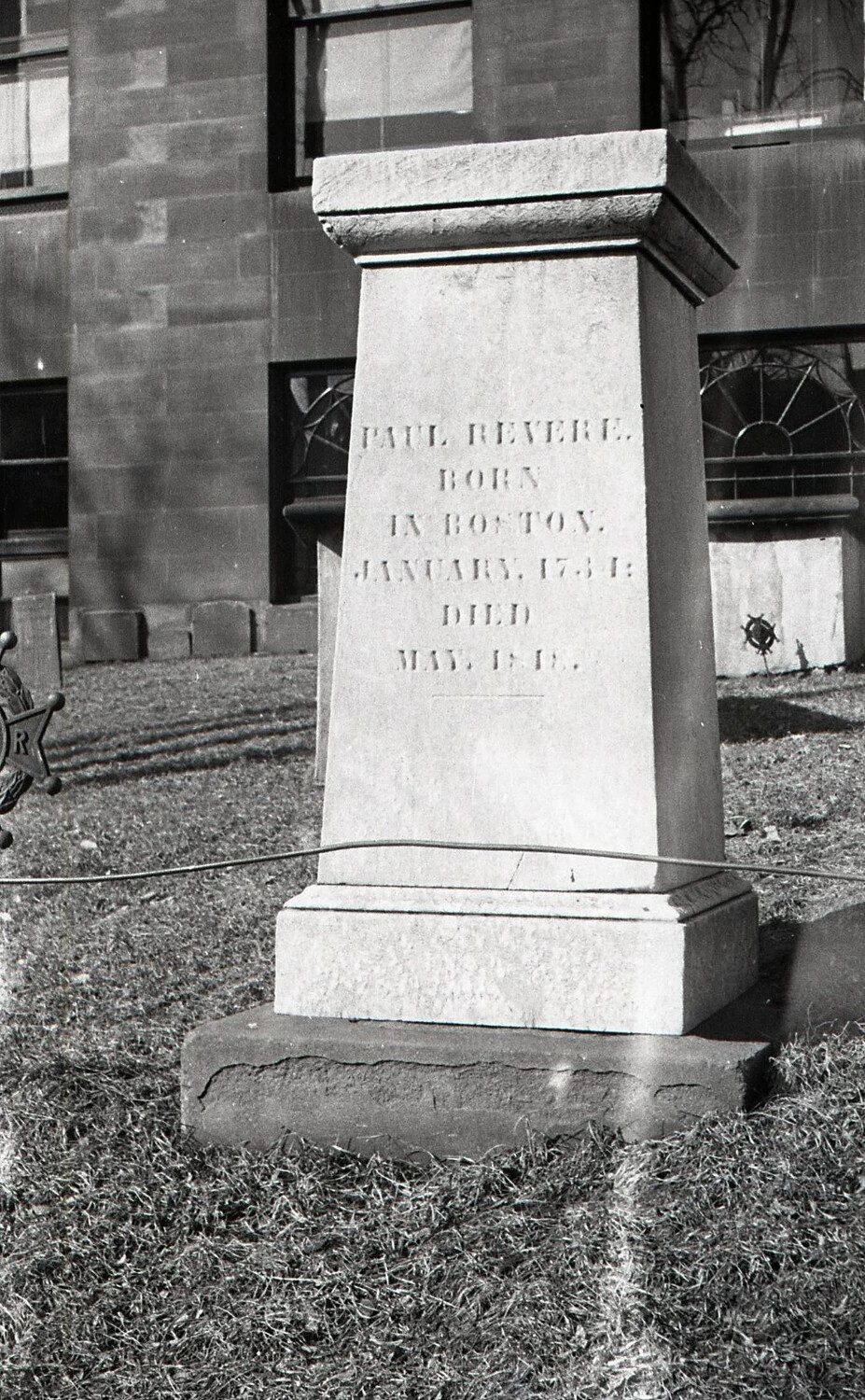 Grave Marker of Paul Revere, Historic Boston Cemetery