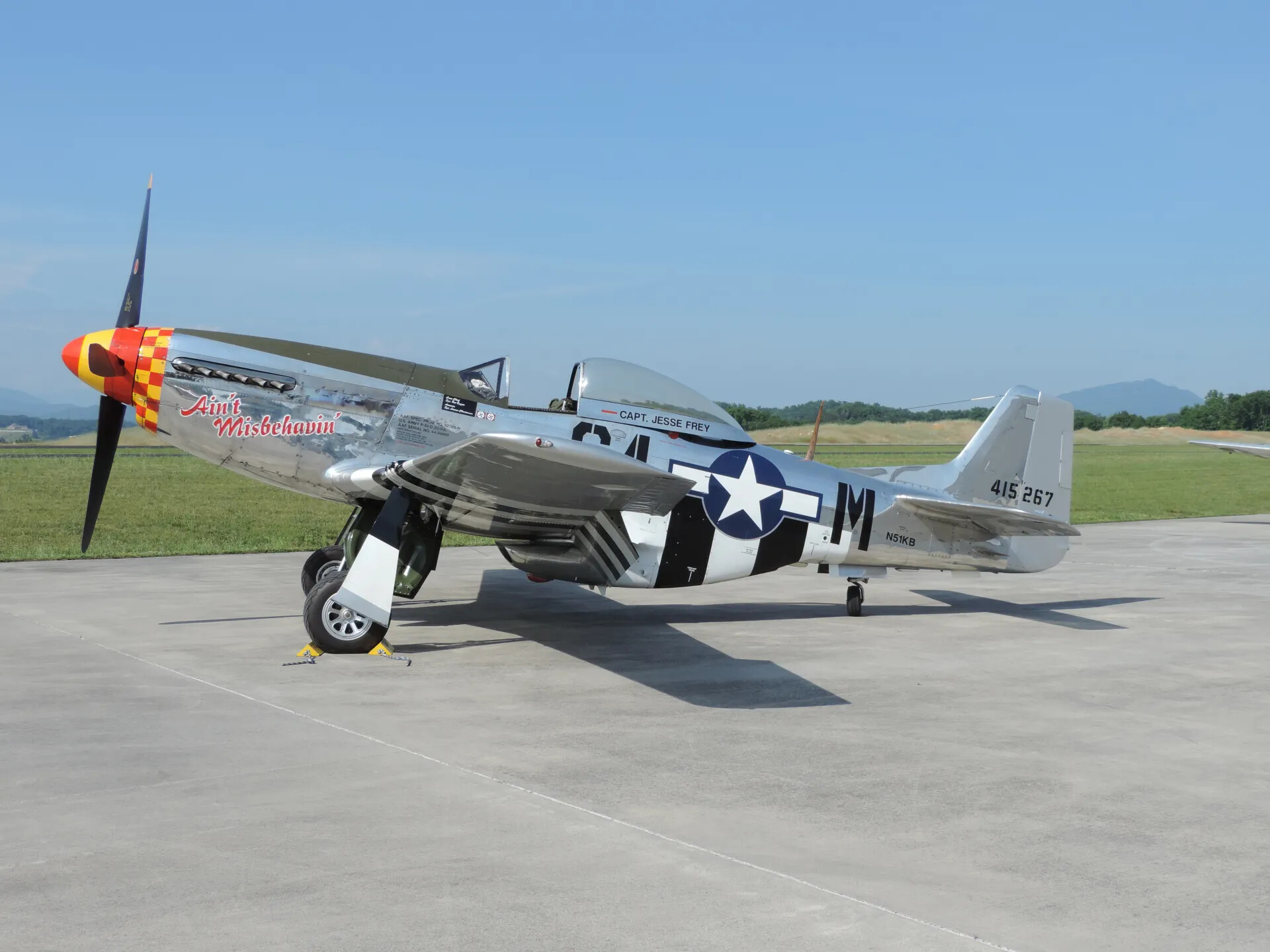 Restored P-51D Mustang 'Ain't Misbehavin'' (N51KB), Tennessee Air Show, June 2014