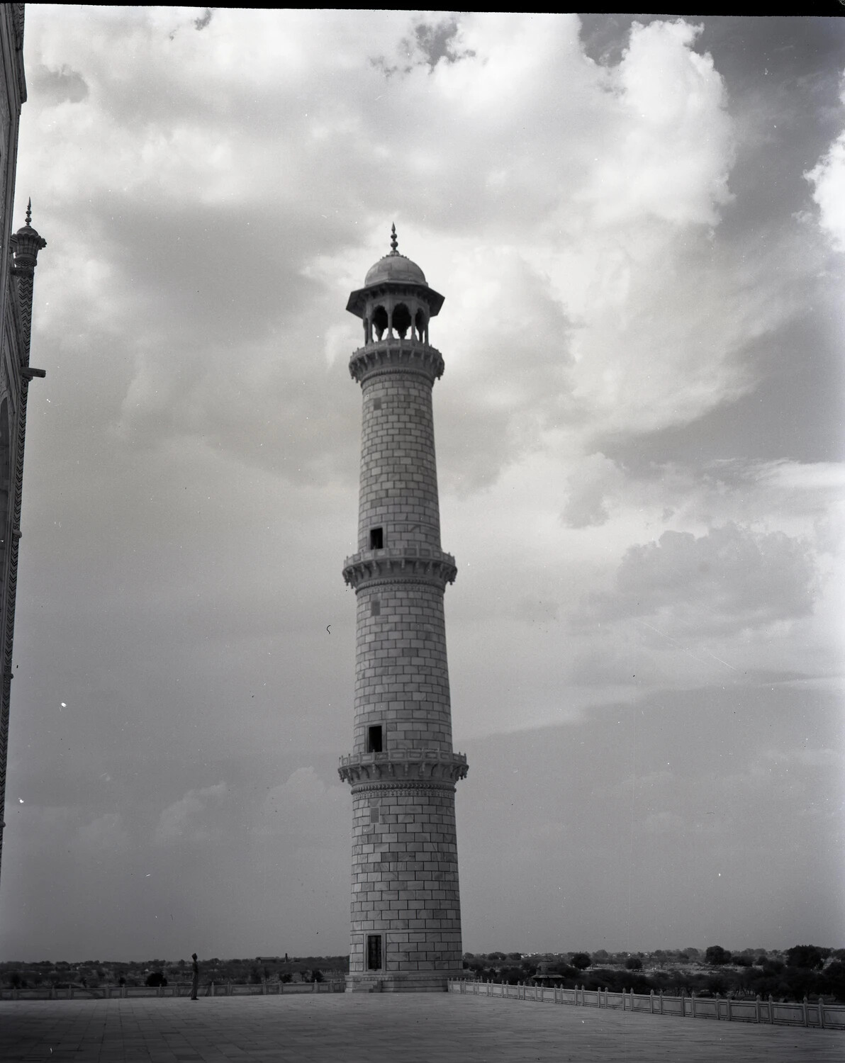 Minaret of the Taj Mahal, Agra, India, WWII CBI Theater Era