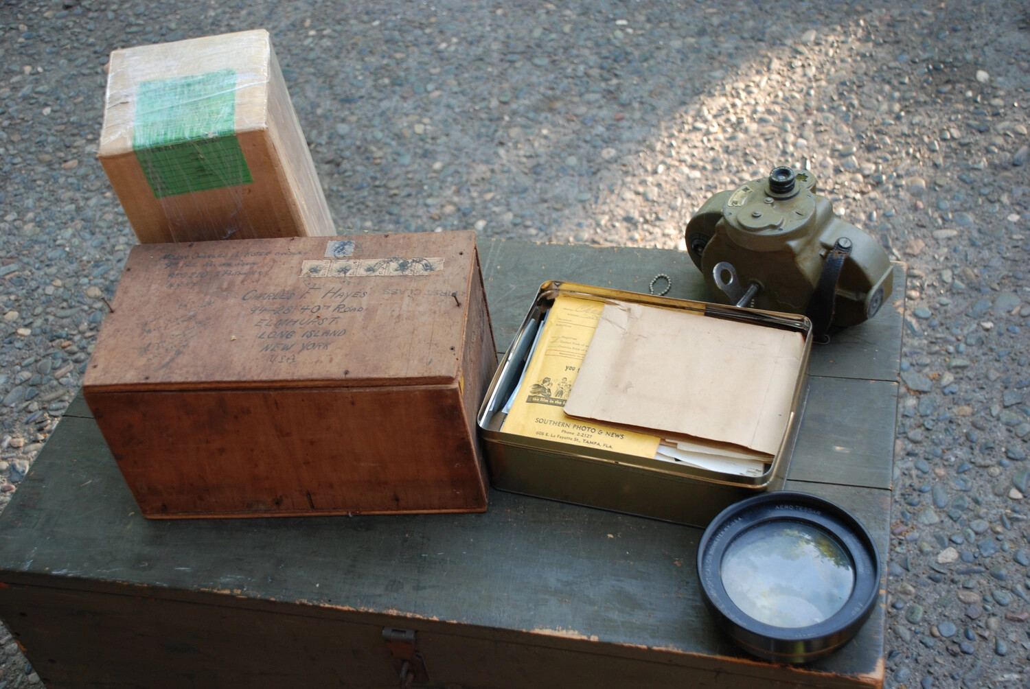 WWII Personal Effects and Photographic Equipment, China-Burma-India Theater Collection (Charles F. Hayes)