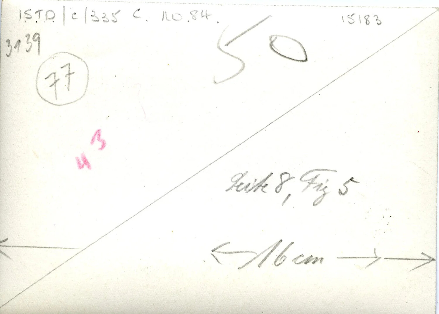 Verso of Photographic Print with Archival Annotations and German Caption Reference, WWII Era