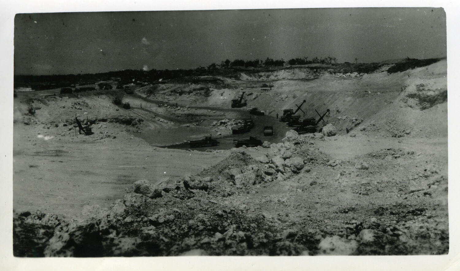 Coral Quarry and Road Construction Site, Okinawa