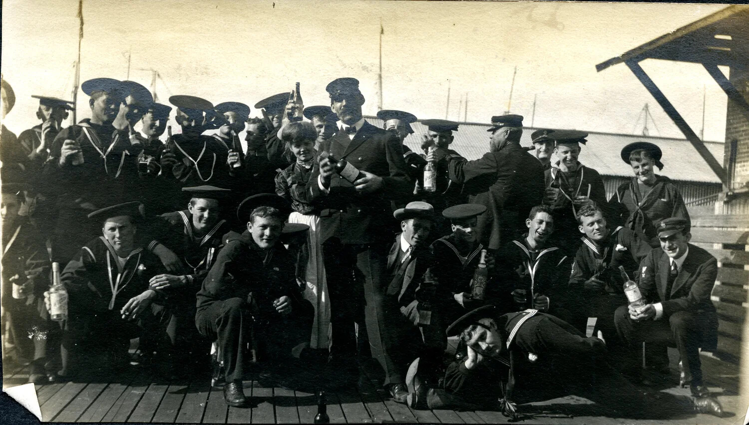Stag Party Ashore in Pensacola, Florida – USS Columbia Crew Celebration