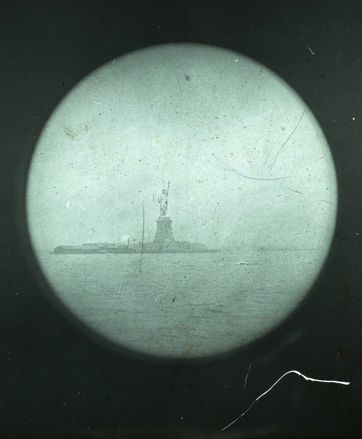 Statue of Liberty Viewed from a Troopship, New York Harbor, World War I Era