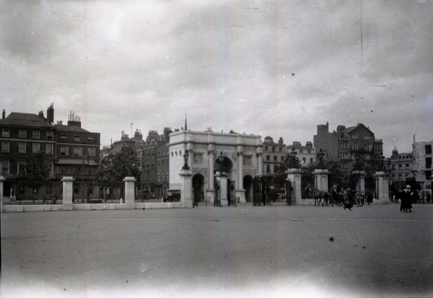 Marble Arch, London, England — WWI-Era Glass Plate Negative (Scott Field Collection)