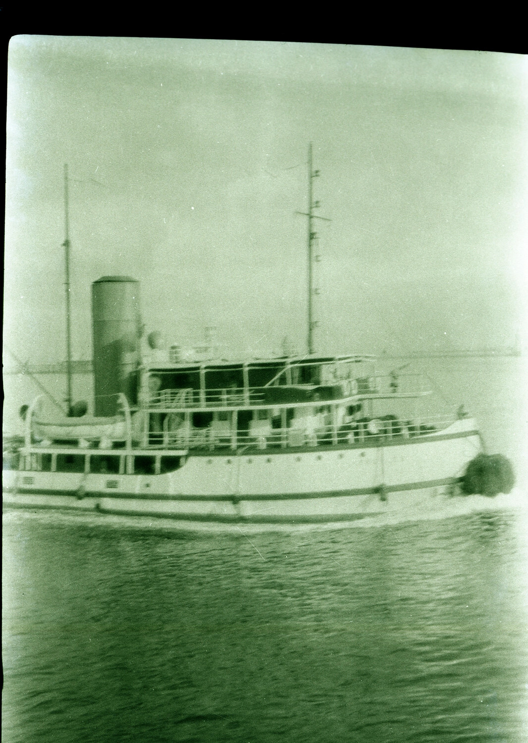 Small Naval Vessel Underway, China/Pacific Waters, 1930s