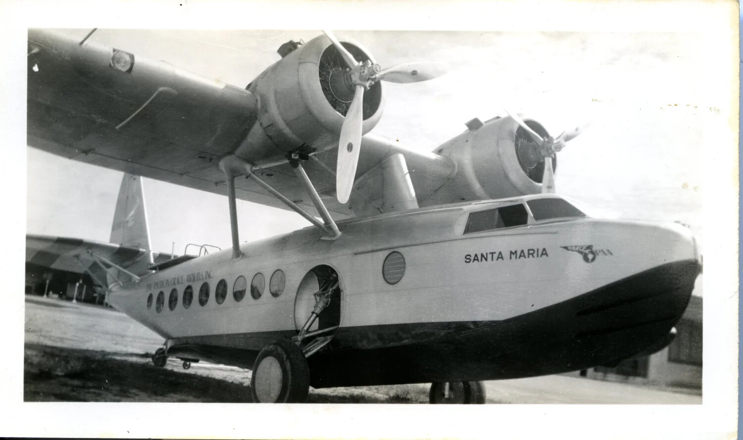 Sikorsky S-43 Amphibious Flying Boat "Santa Maria" Departing France Field, Panama Canal Zone