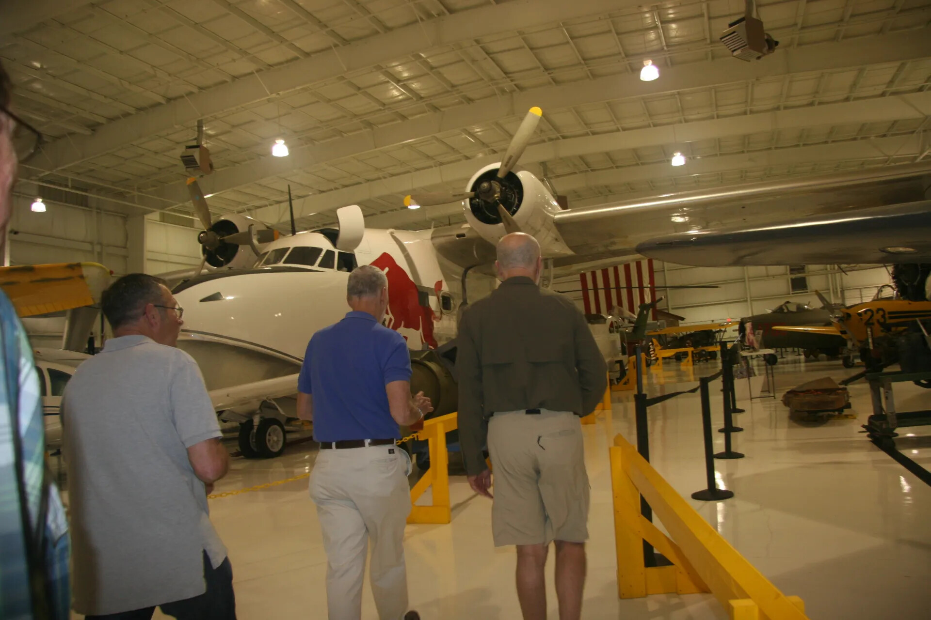 Museum Visitors Viewing Restored Amphibious Aircraft, Operation Tailwind Reunion, April 2016
