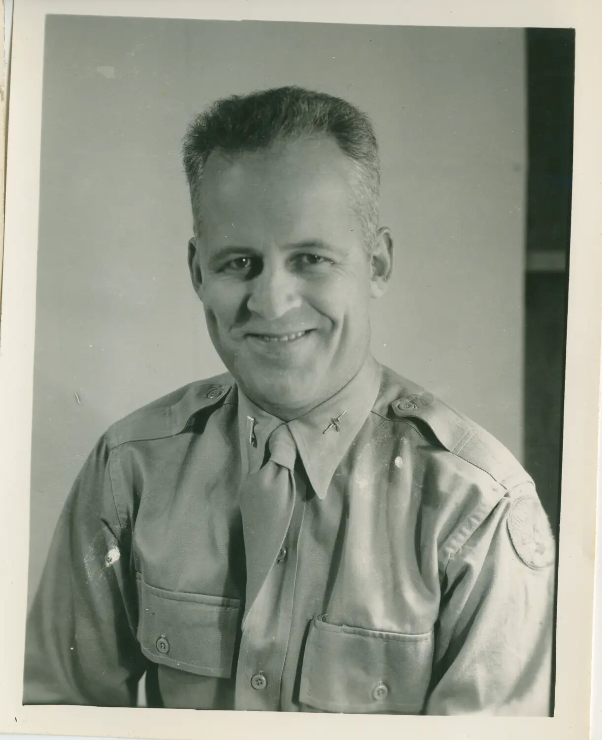Studio Portrait of a USAAF Officer, Possibly Larry Gramm, 392nd Bombardment Group