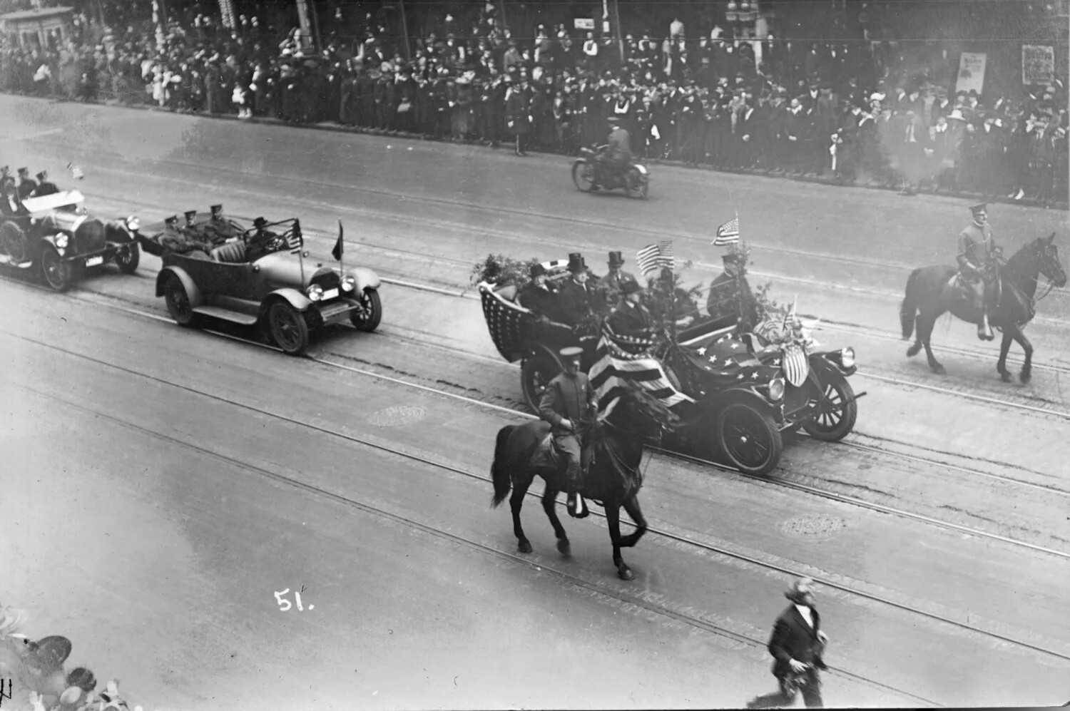 Presidential Motorcade Parade with Mounted Honor Guard, 'Taft Parade'