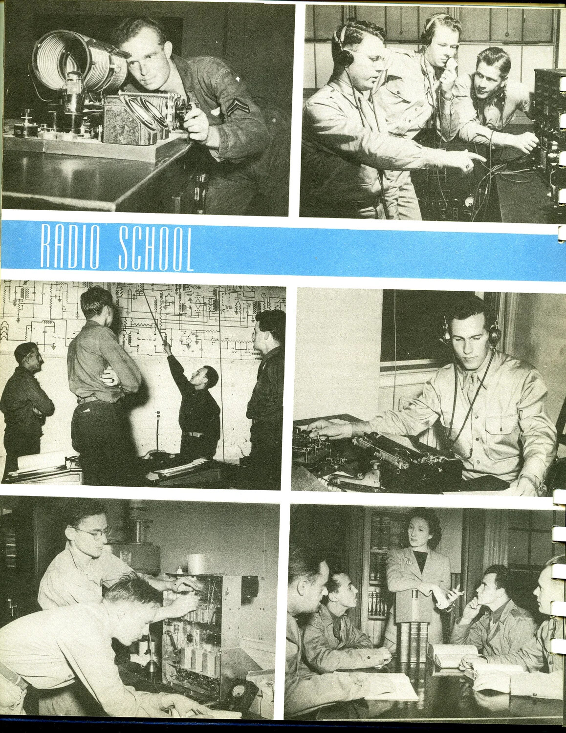 Radio School Training Page, U.S. Army Air Forces Technical Training Publication, WWII Era