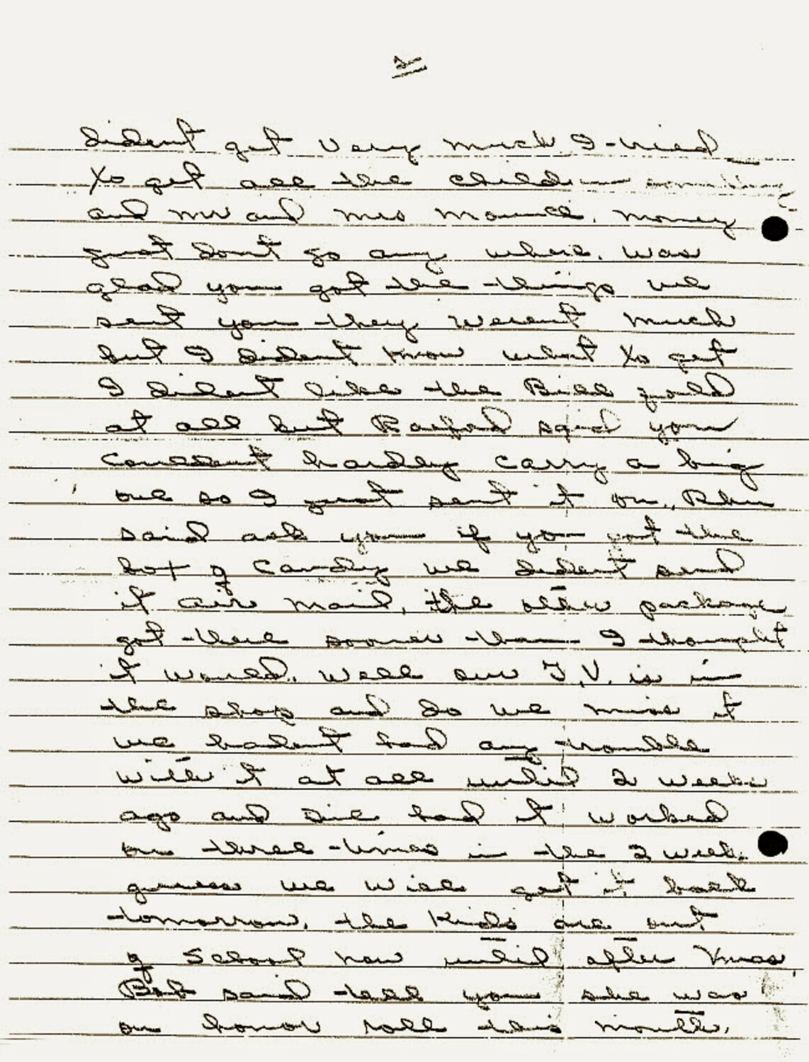 Handwritten Personal Letter, Page 2 (Mounce Family Correspondence, Korean War Era)