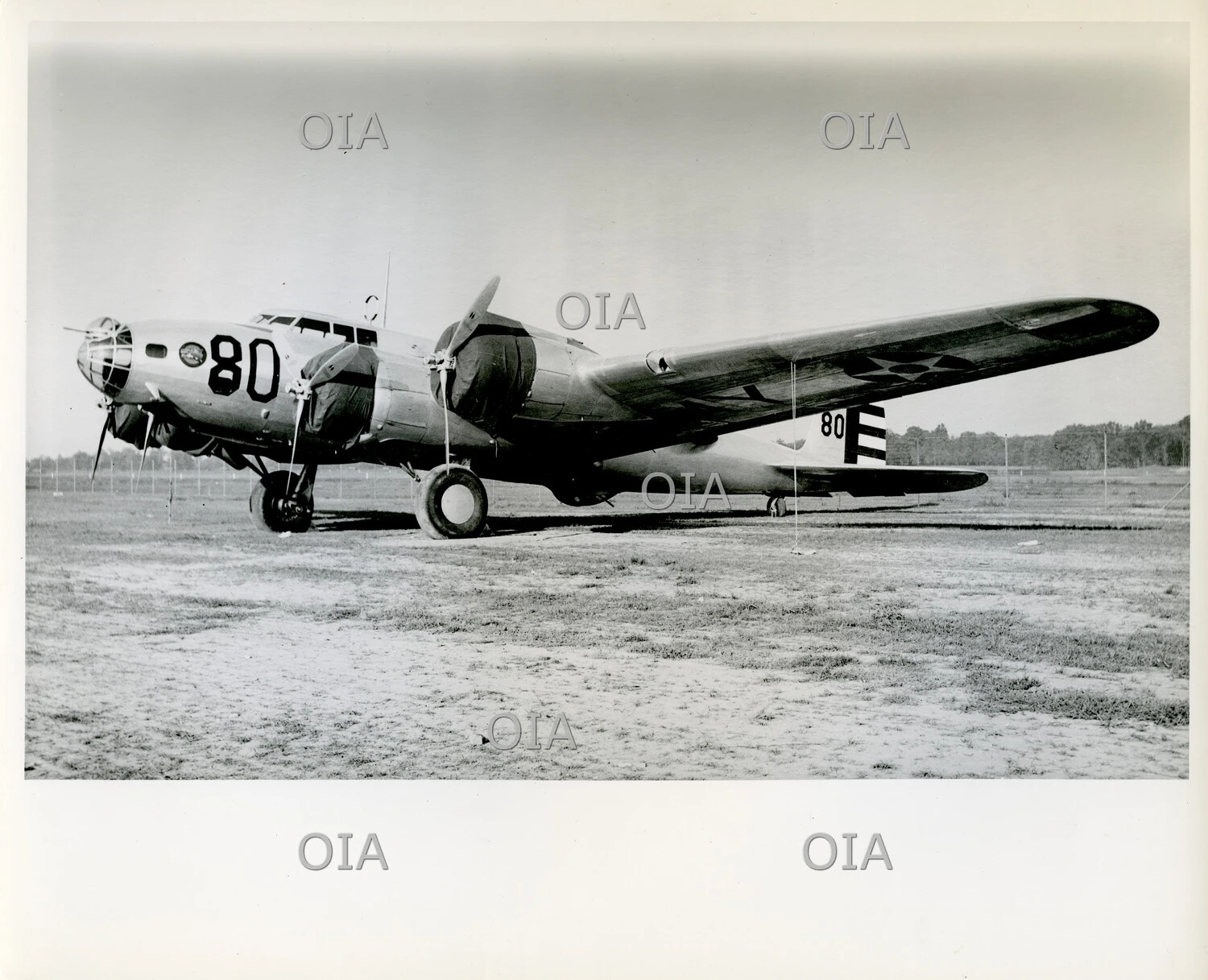 U.S. Army Air Corps Twin-Engine Bomber (Douglas B-18 Bolo type), Aircraft No. 80, Pre-WWII Era