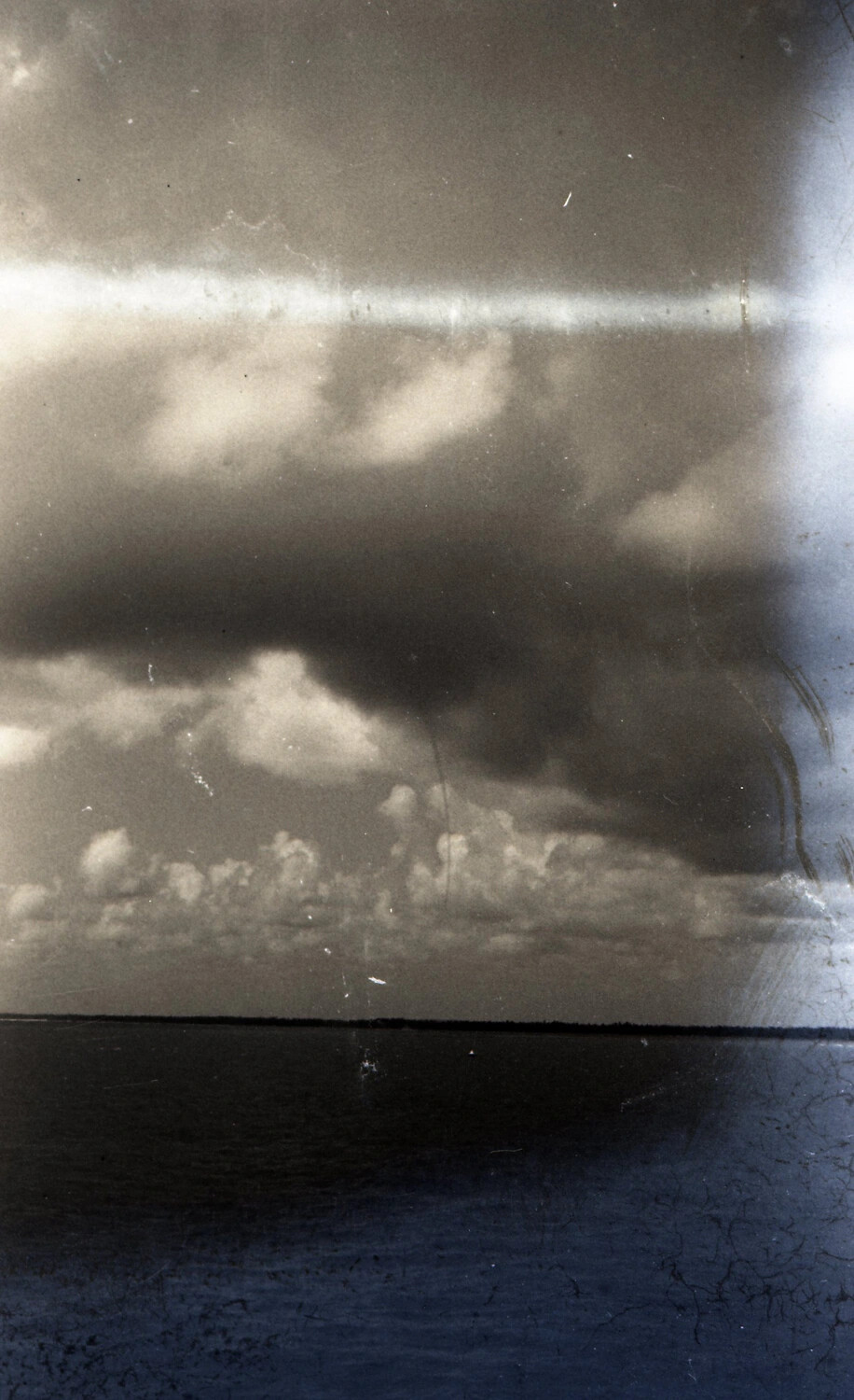 Cloud Formation Over Water, China-Burma-India Theater, World War II