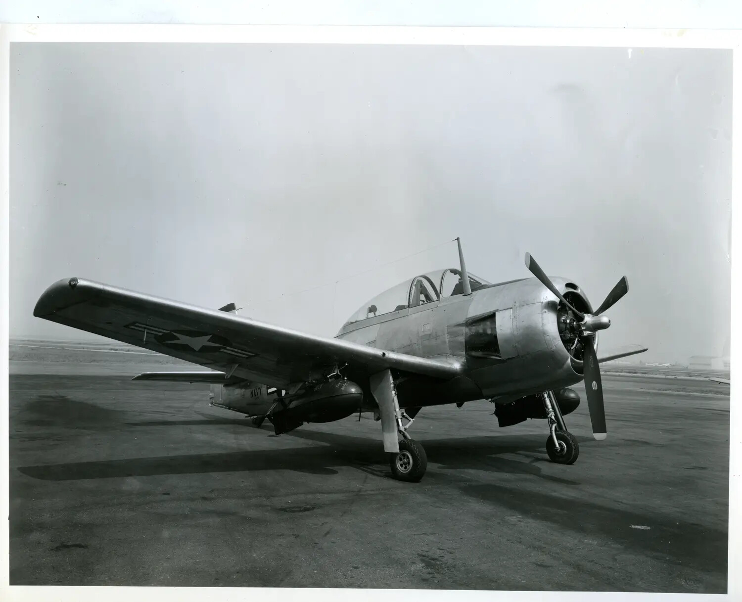 Douglas AD Skyraider, U.S. Navy Single-Engine Attack Aircraft, Ground Portrait