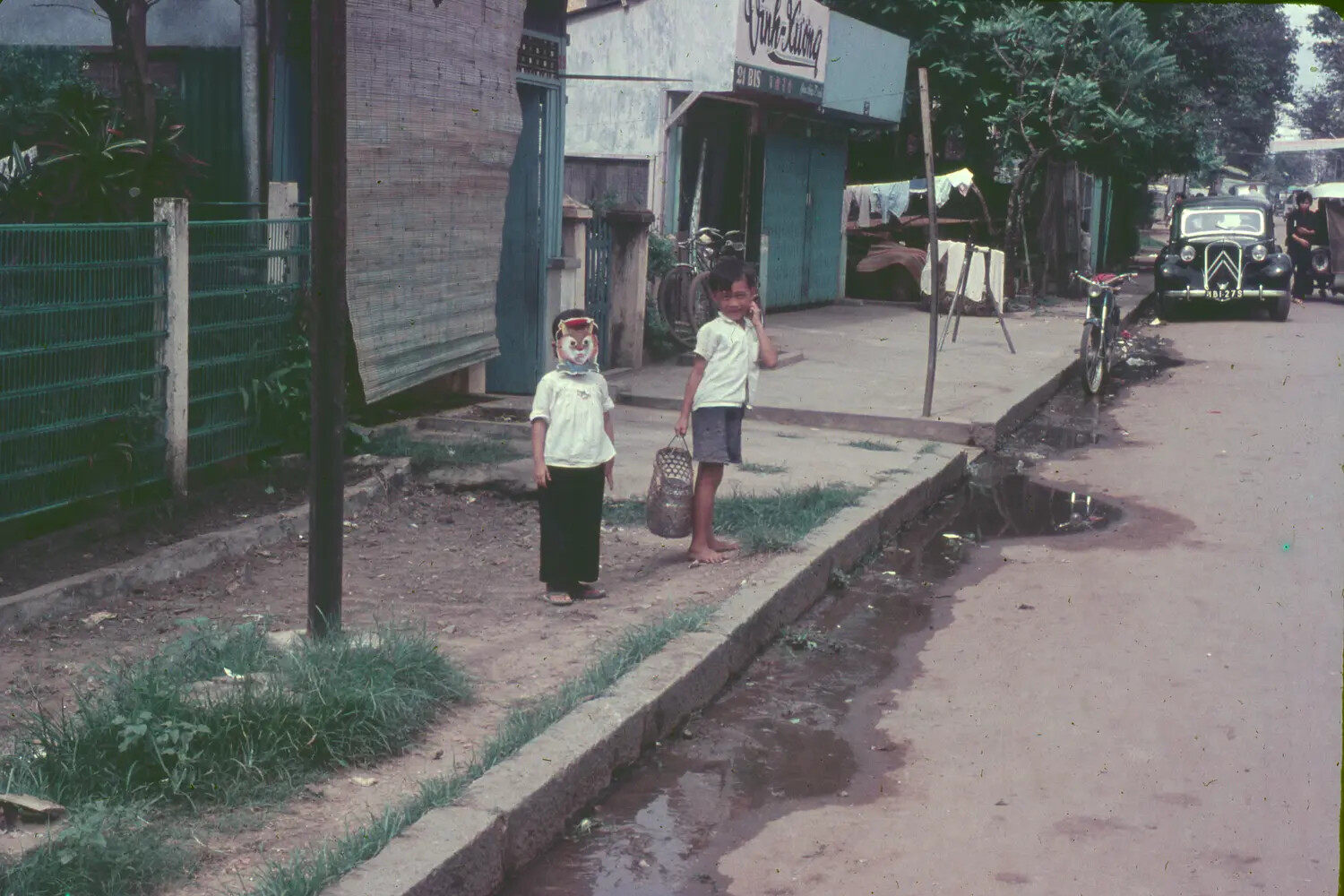 Vietnamese Children on a Village Street, South Vietnam, 1965