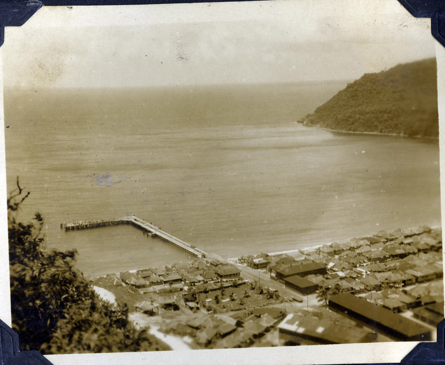 Elevated View of Coastal Town and Pier, Manila Bay Area, Philippines
