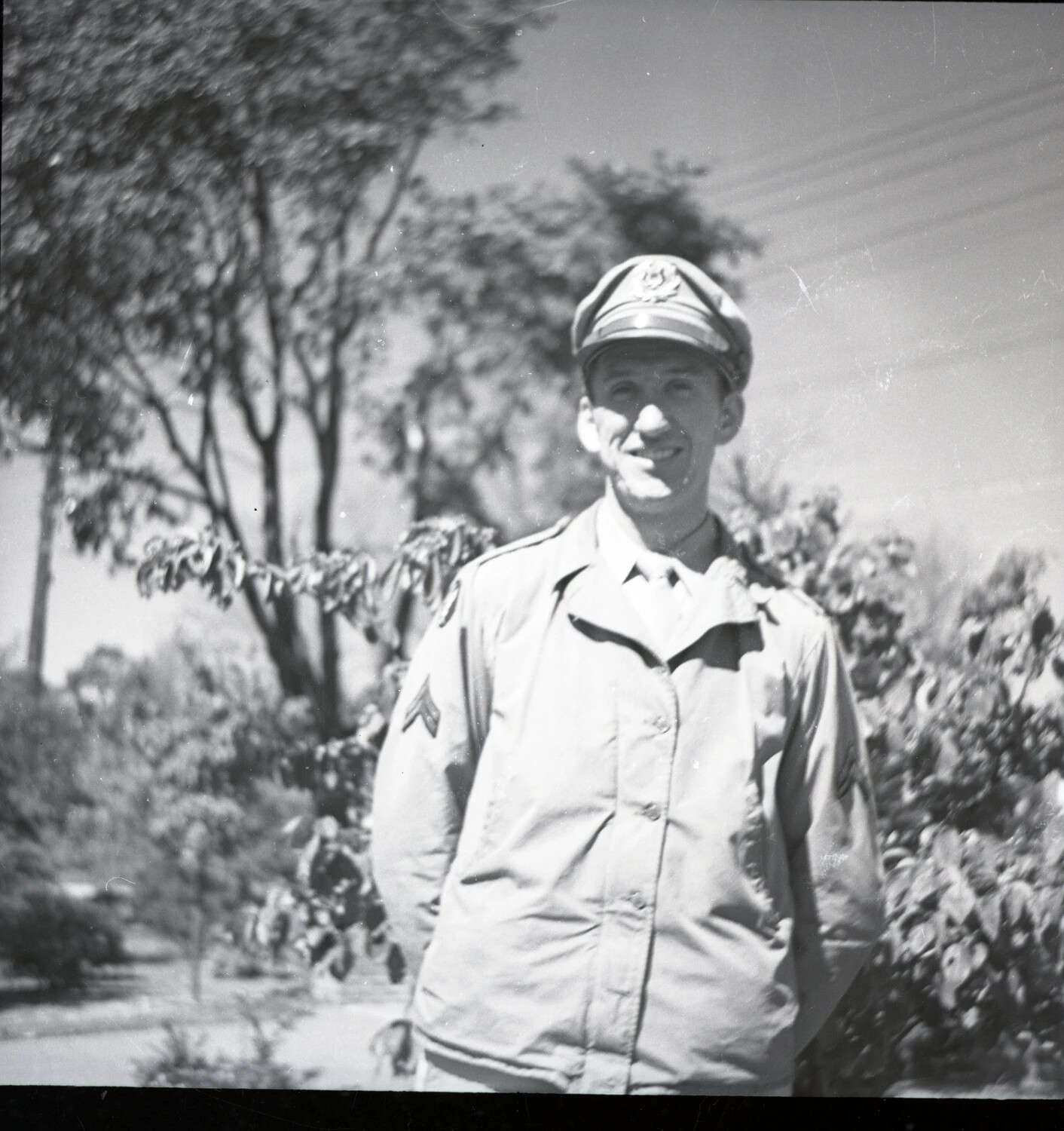 Portrait of U.S. Army Private First Class in Field Jacket, WWII Era