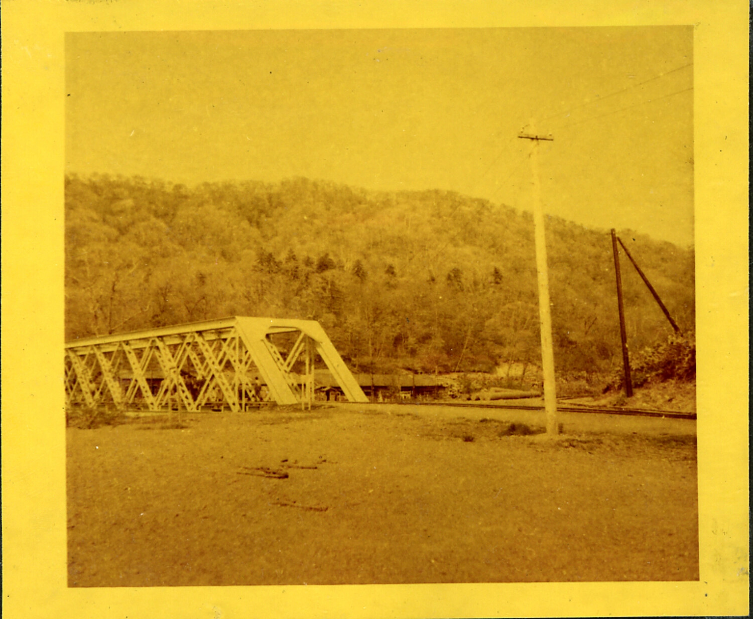Steel Truss Bridge in Rural Mountainous Landscape, Japan, Postwar Era