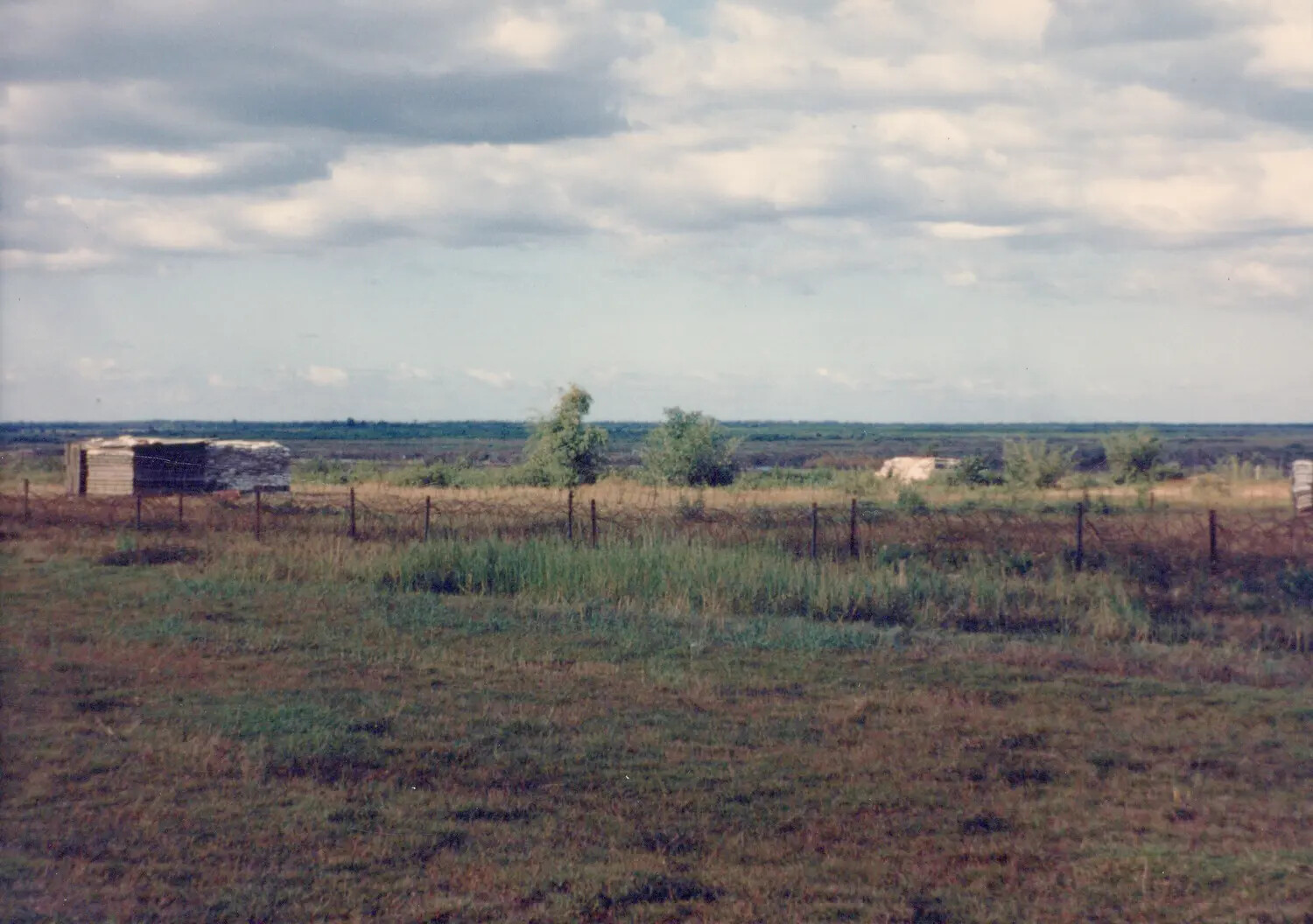 Perimeter Bunker and Barbed Wire Defenses, Cu Chi, South Vietnam, 1967