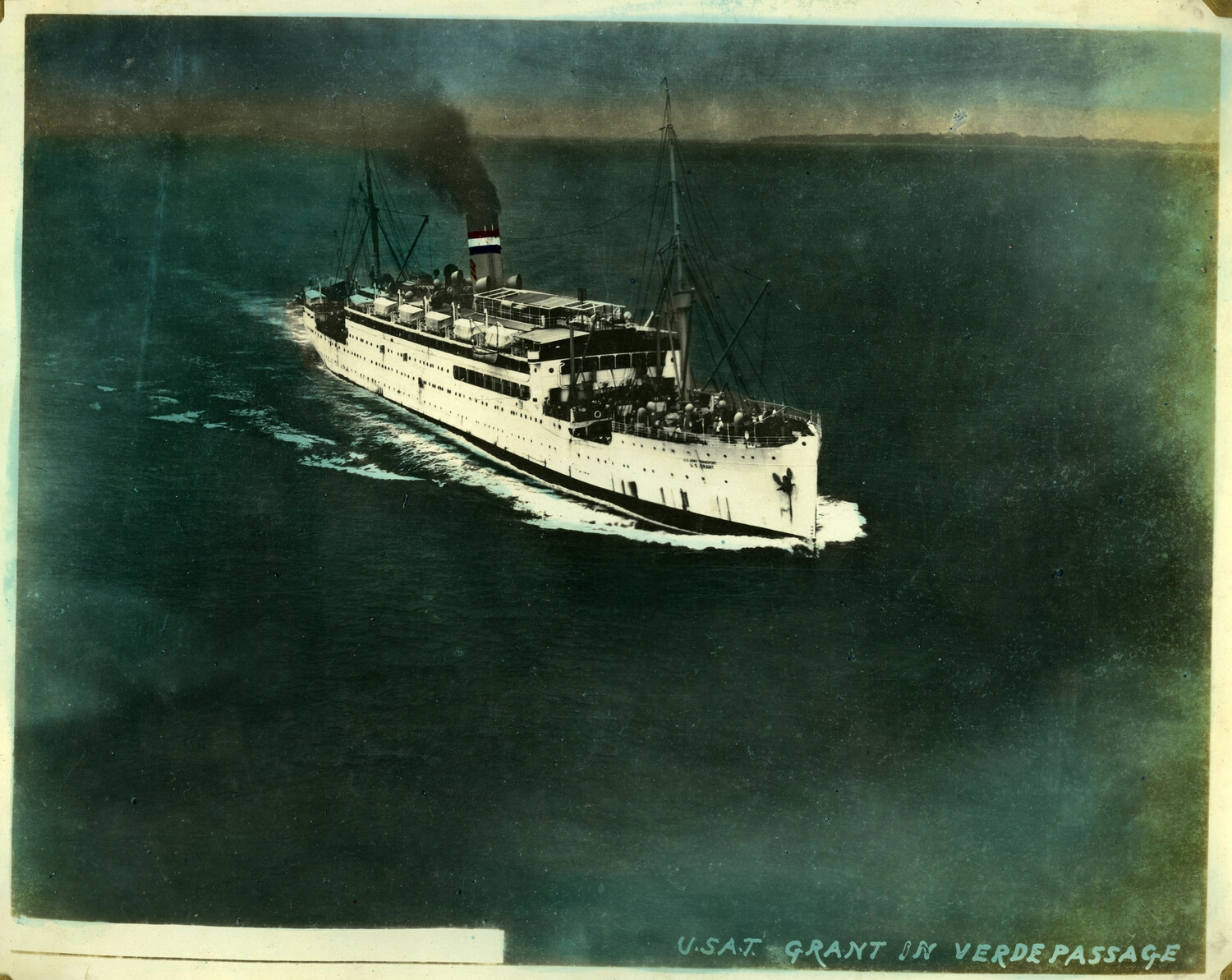 USAT Grant Underway in the Verde Island Passage, Philippines, Aerial View