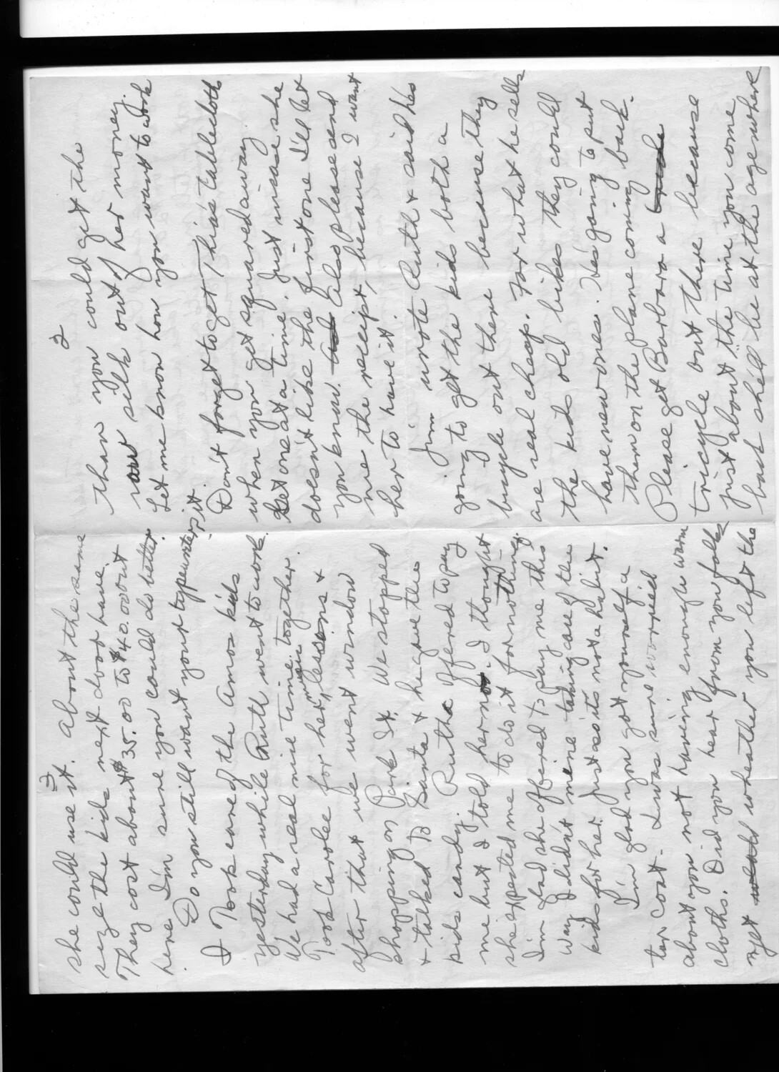 Handwritten Personal Letter (Family Correspondence), Bancroft Collection, Korean War Era
