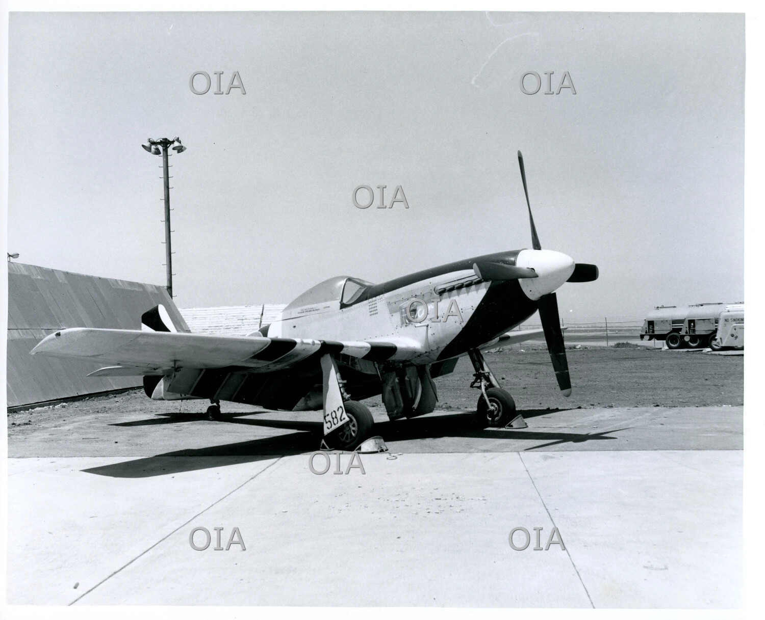 North American P-51 Mustang, Civilian/Racing Livery, Number '582,' Storage Ramp