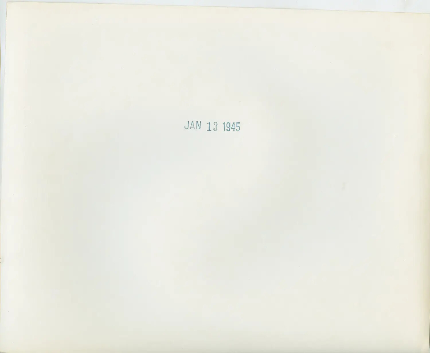 Date-Stamped Blank Album Page, USS Petrof Bay (CVE-80) Photo Collection, January 13, 1945