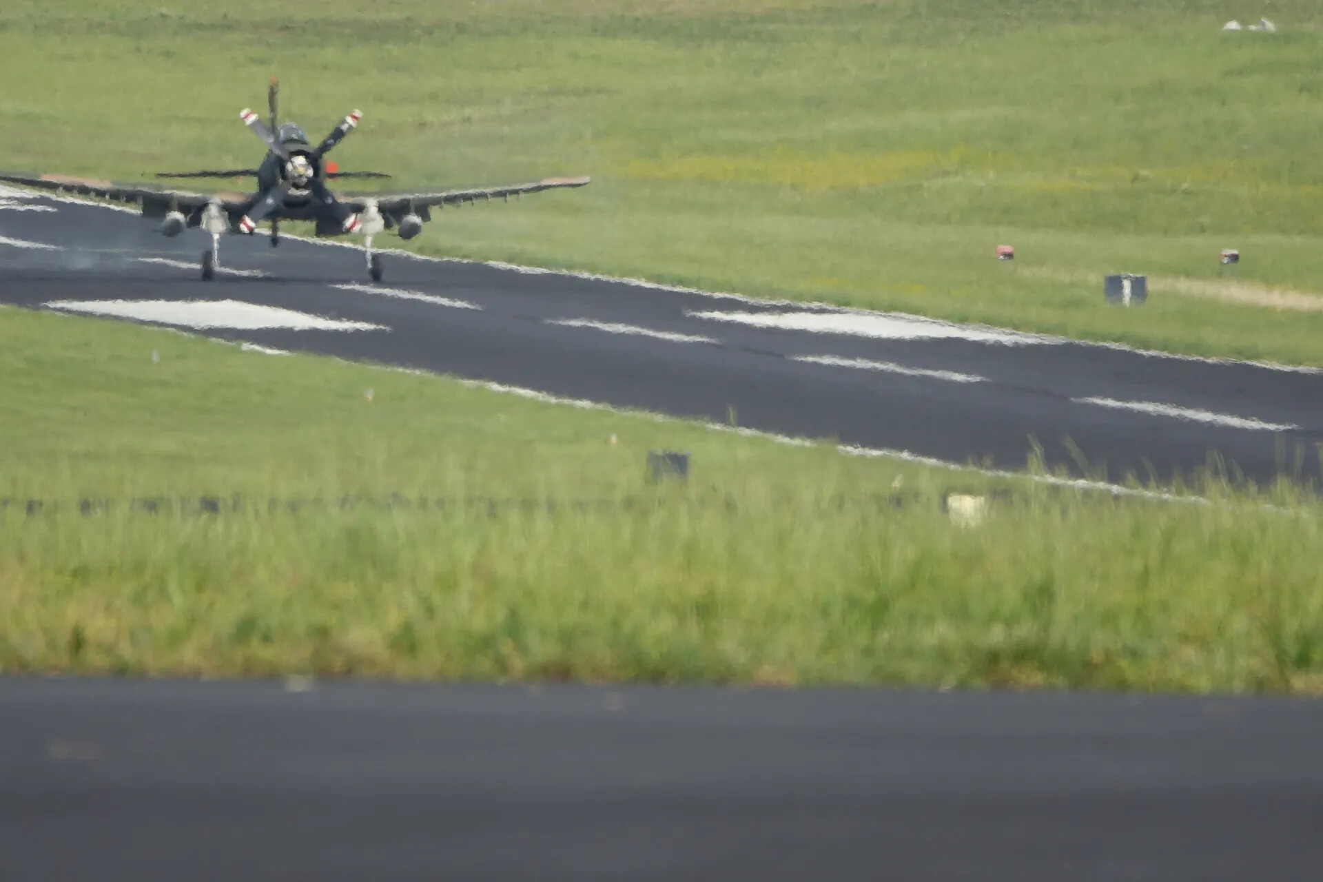 A-1 Skyraider on Runway, May 2019 Airshow Event