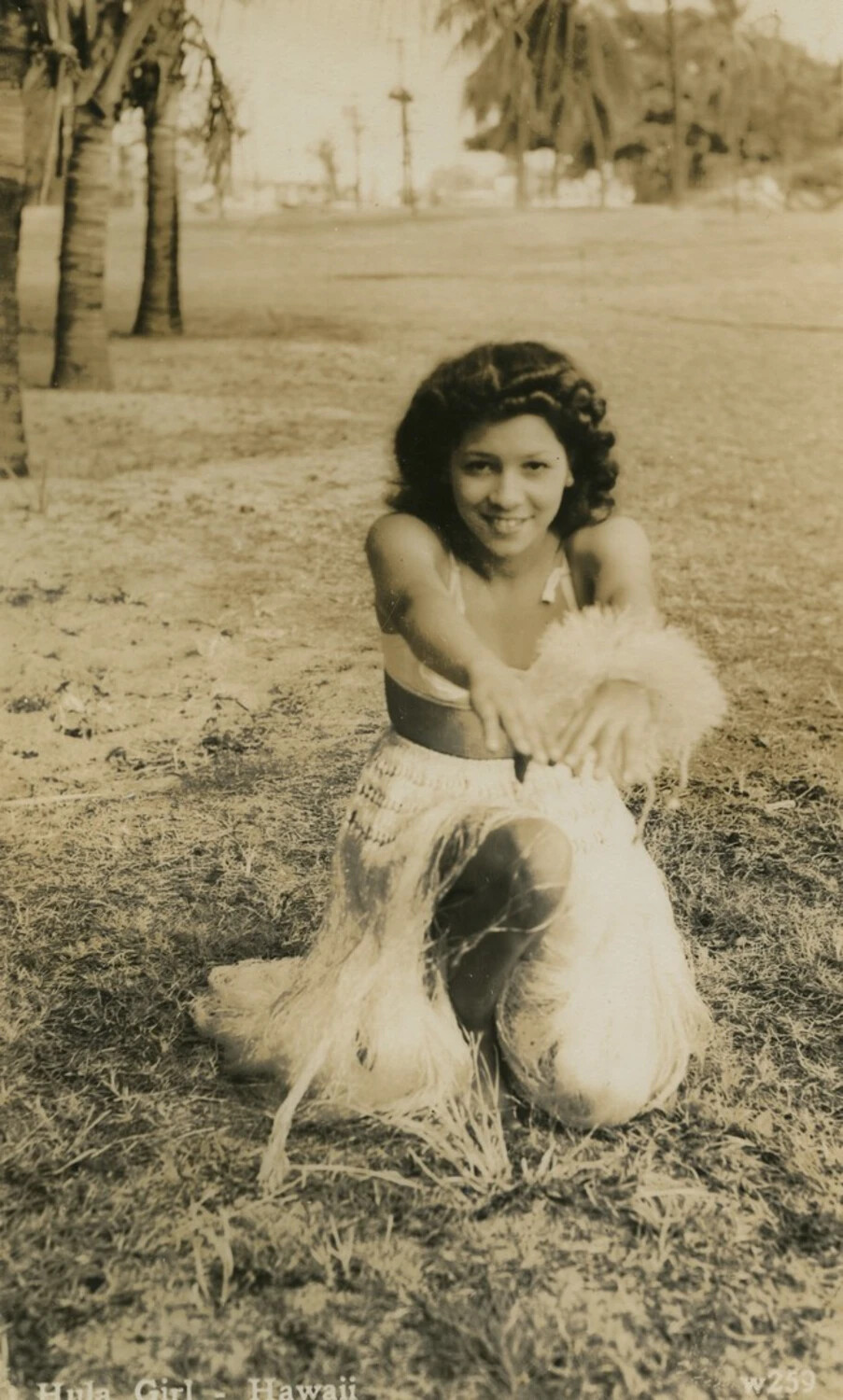 "Hula Girl - Hawaii" - Souvenir Photograph, Pat McAleer Collection