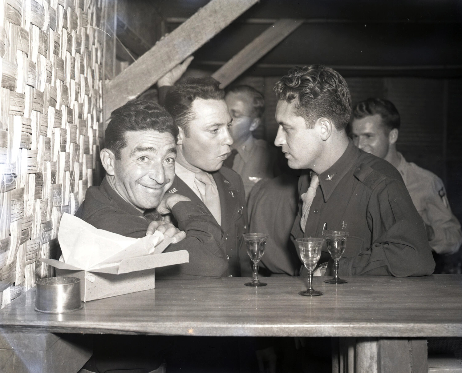 USAAF Airmen Sharing a Toast, China-Burma-India Theater, WWII