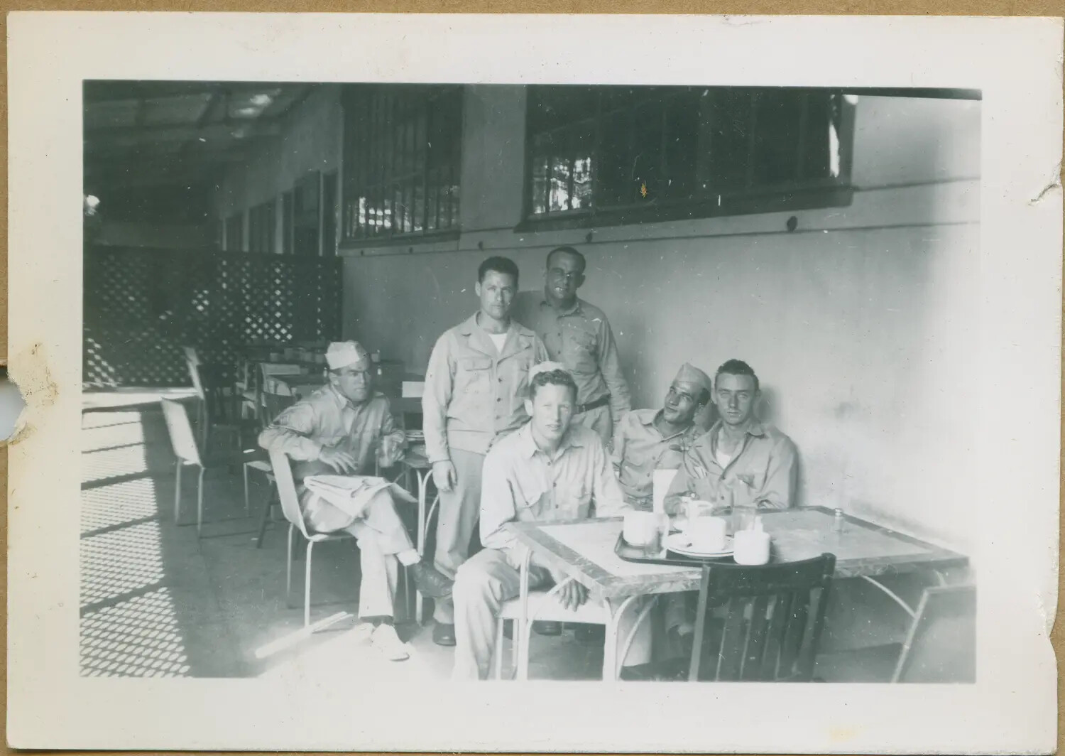 Servicemen Relaxing at an Enlisted Canteen, Hawaii, World War II