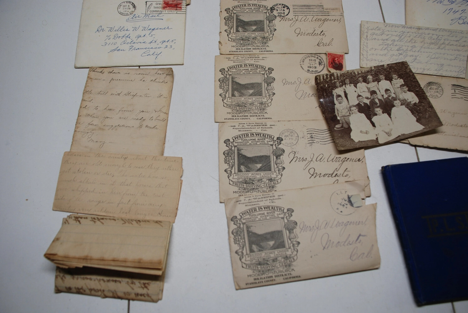 Wagener Family Correspondence and Ephemera, Modesto, California, Early 1900s